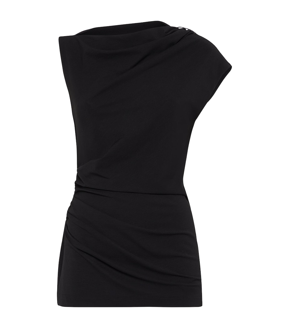 Techo Wool Ruched-Detail Blouse C101 Image 1