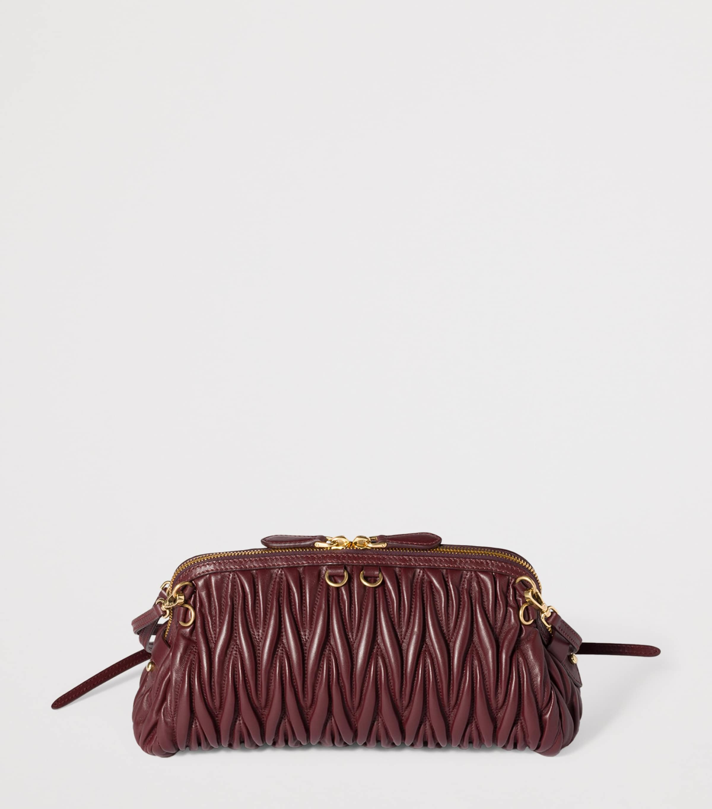 Matelassé Leather Clutch Bag F0007 Image 3