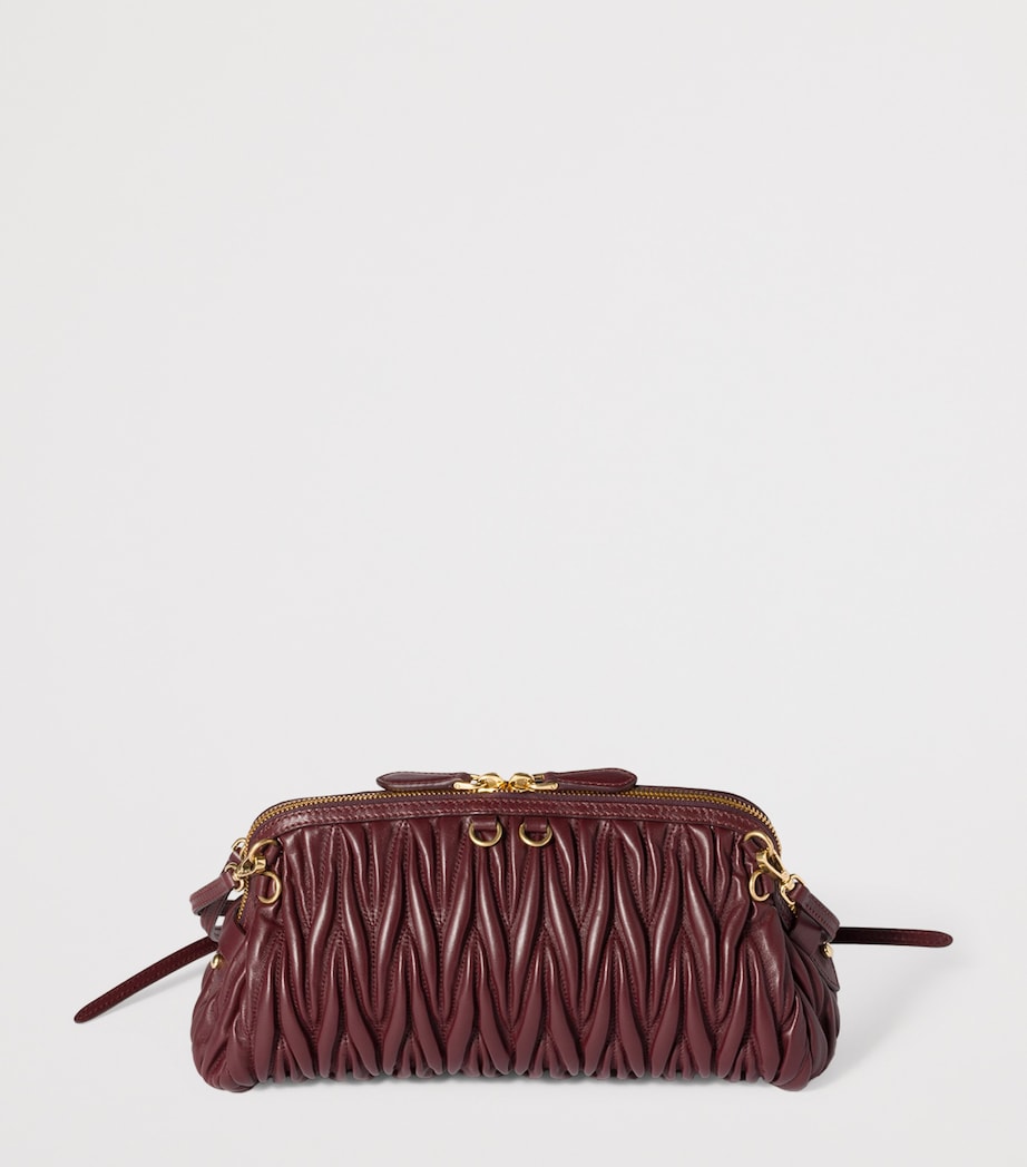 Matelassé Leather Clutch Bag F0007 Image 3