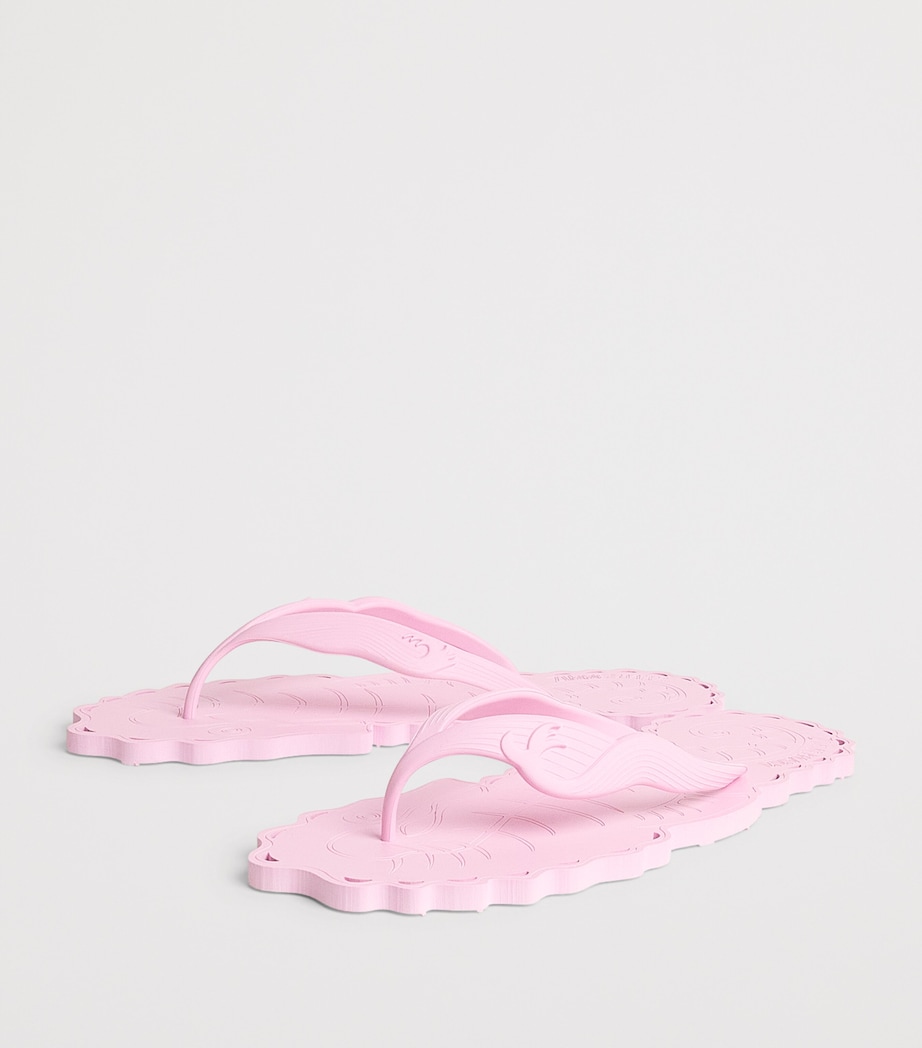 Zimmermann Seafoam Flip Flops Bubble Gum Image 2