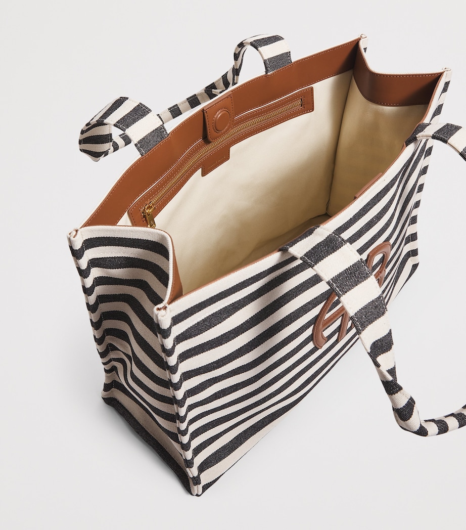 Stripe Logo Lara Tote Bag MULTI Image 4