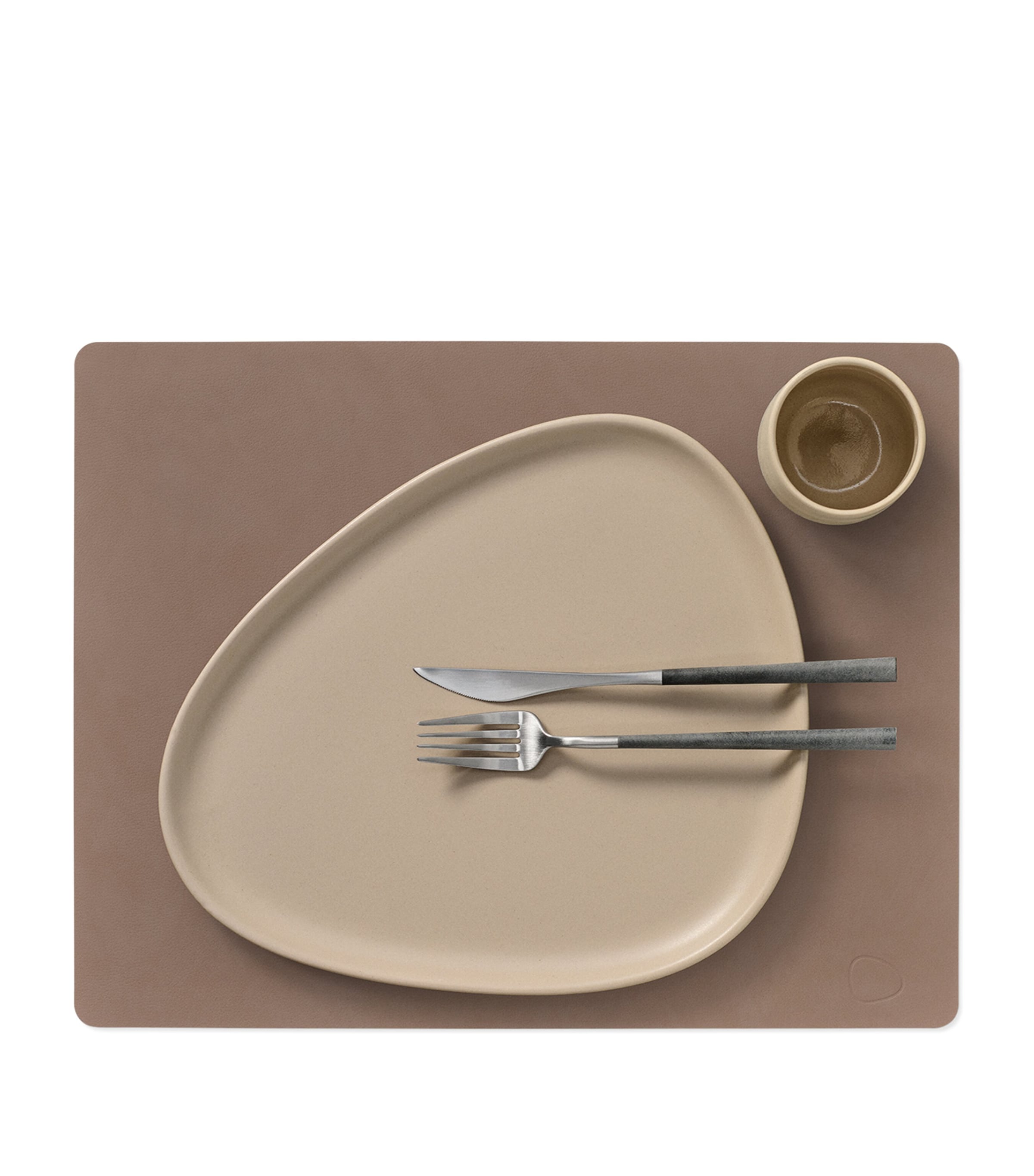 Large Nupo Square Placemats (Set of 4) TRUFFLE Image 2