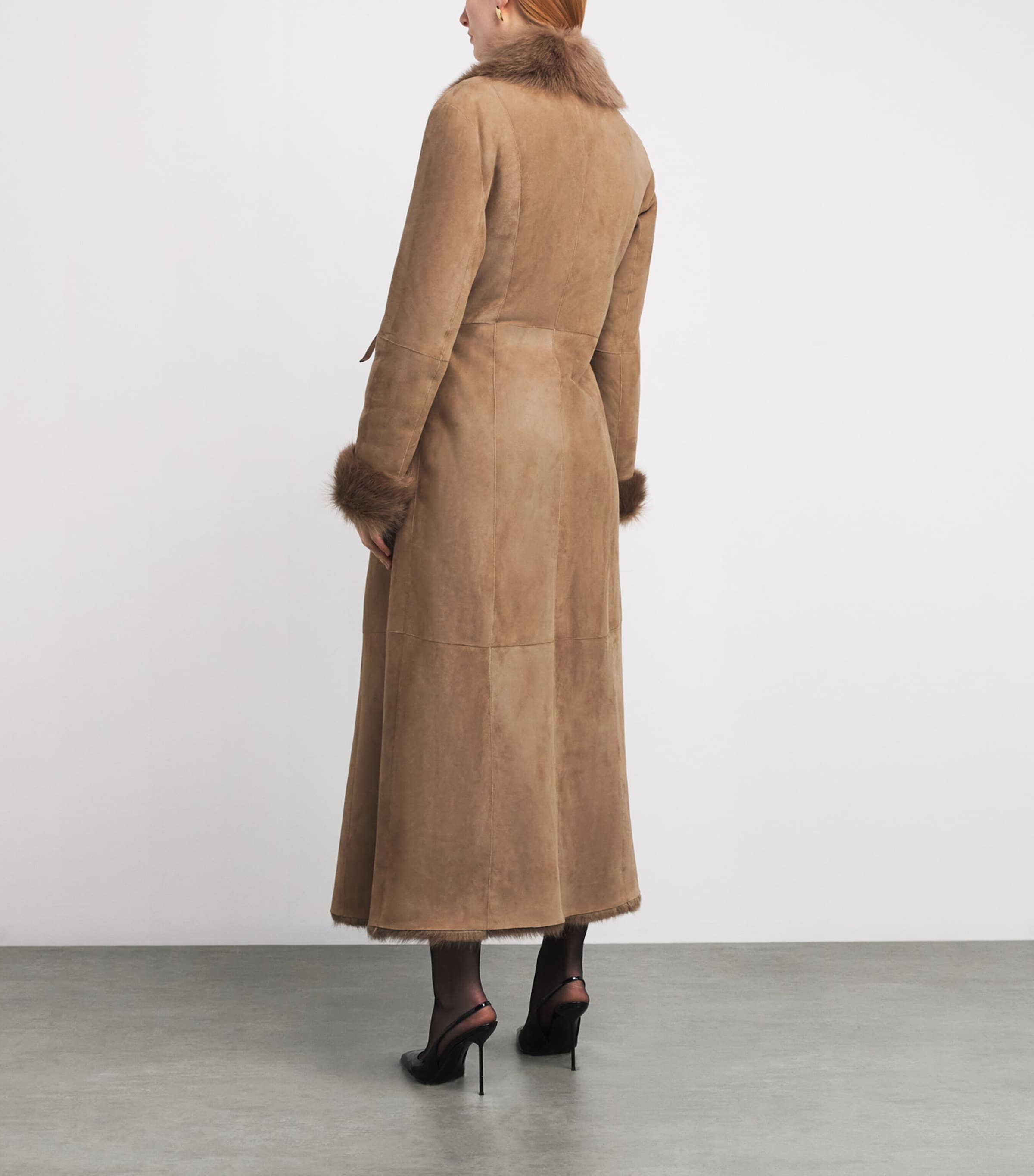 Toscana Shearling Joni Overcoat MINK Image 3