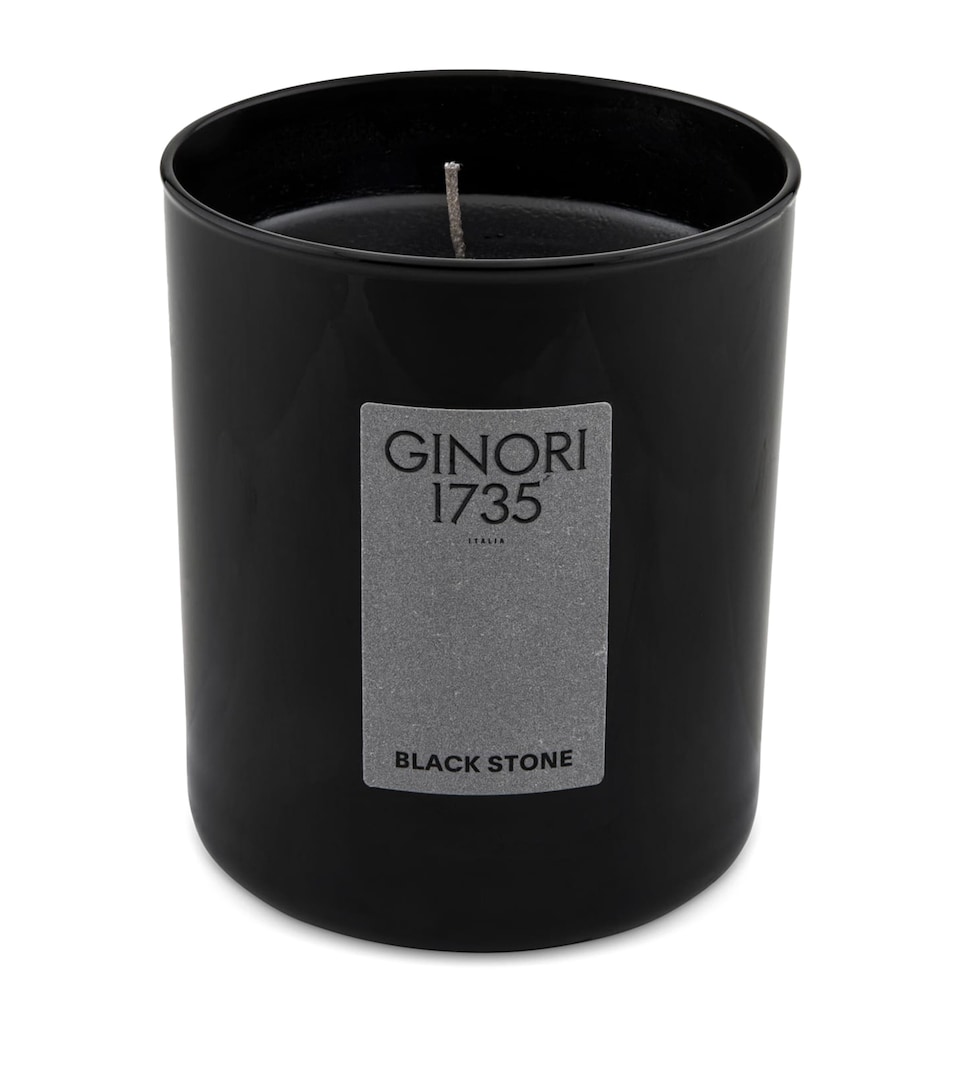 GINORI 1735 Black Stone Candle (350g)