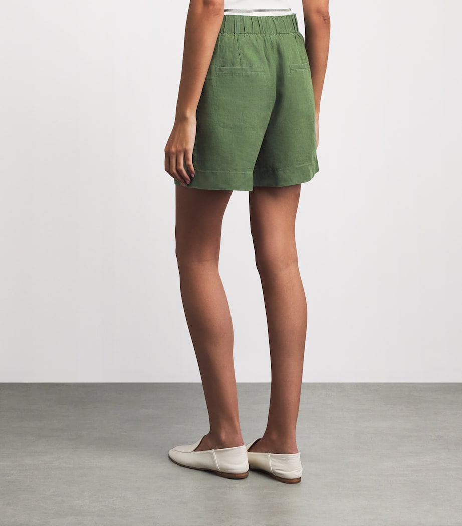 Vince Womens Hemp Bermuda Shorts Herb Image 5