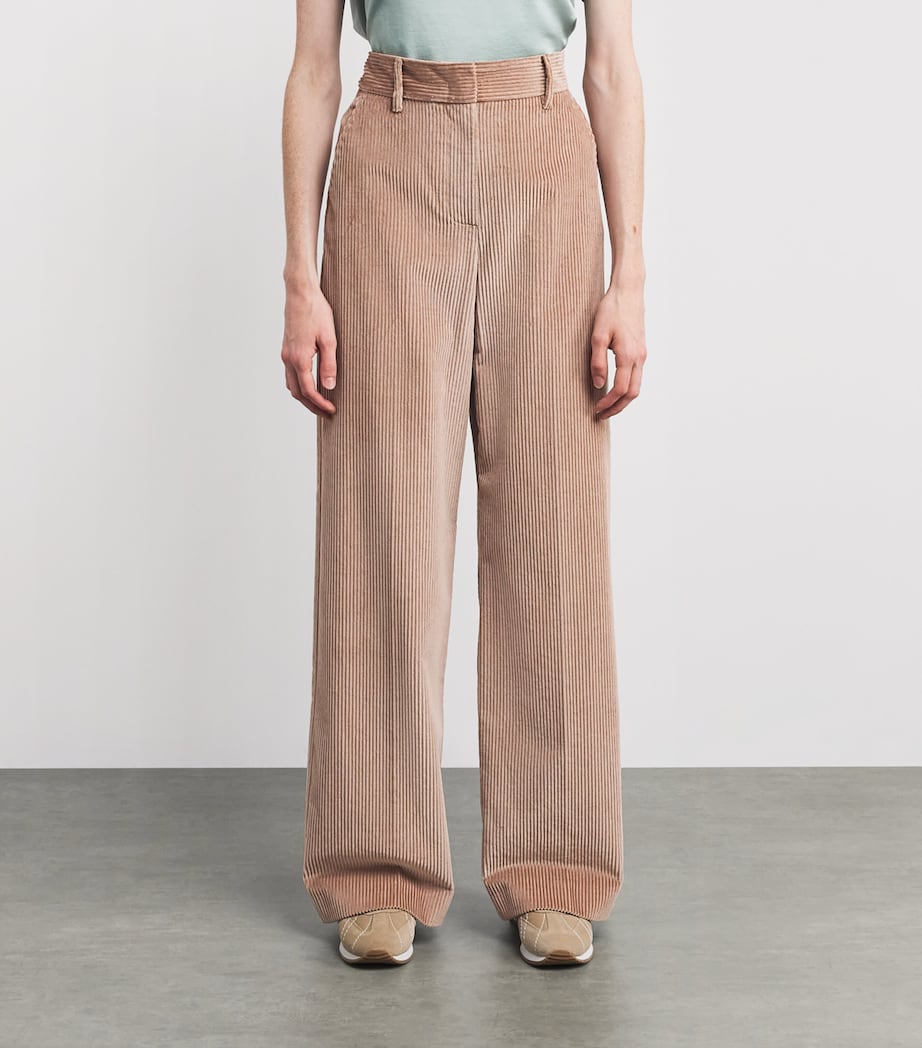 Corduroy Wide-Leg Trousers ANTIQUE ROSE Image 3