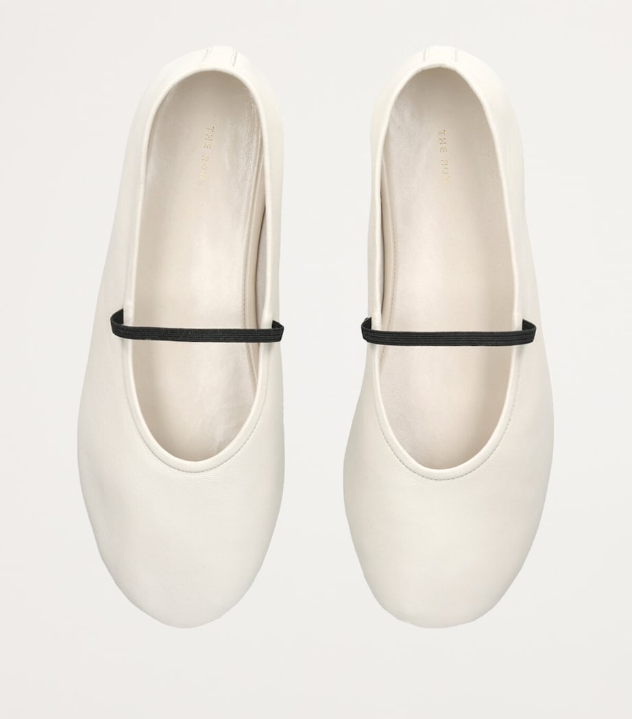 Elastic Ballet Flats BONE Image 4