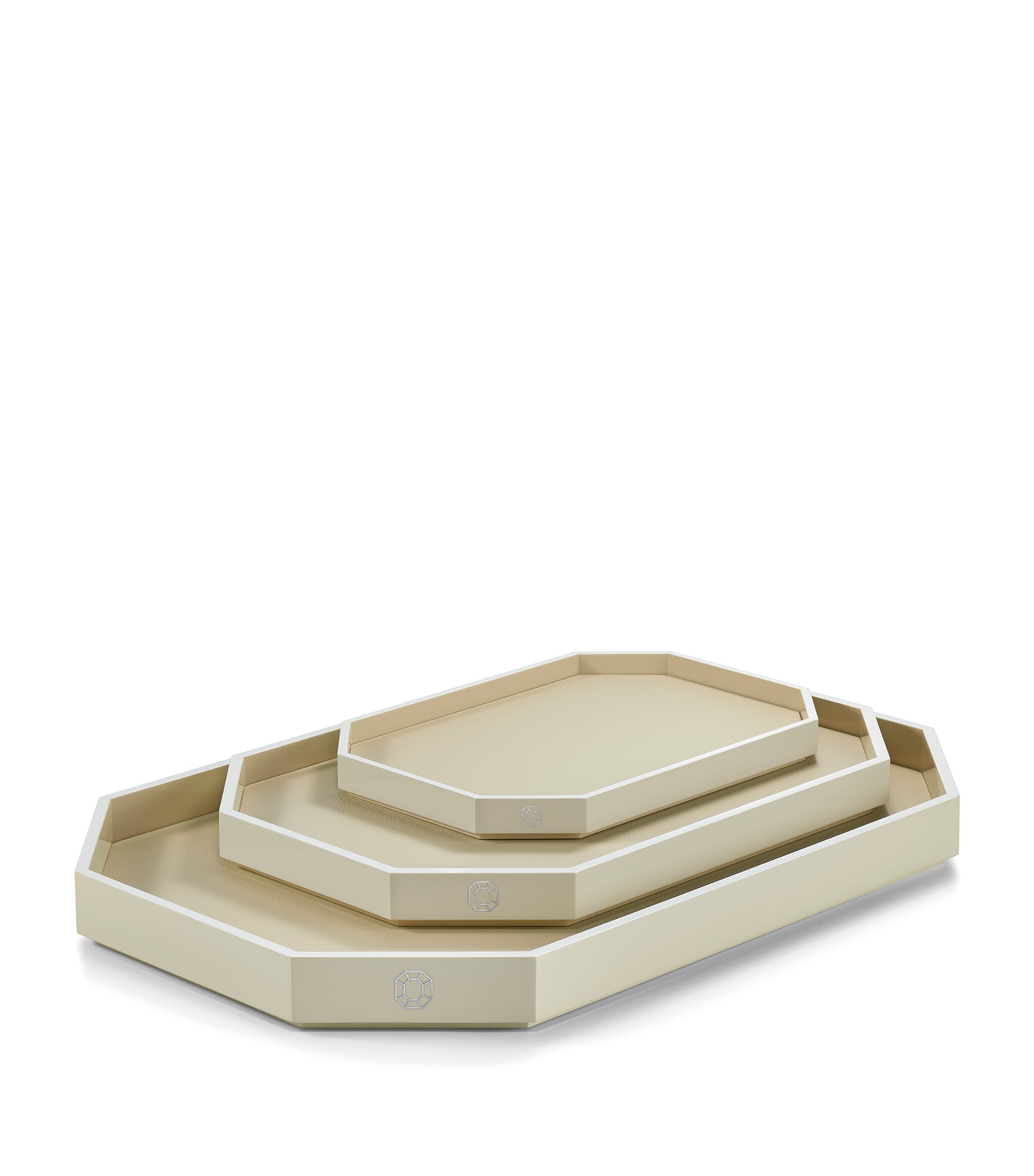 Large Octogone Tray (60cm x 40cm) CLEAR Image 2