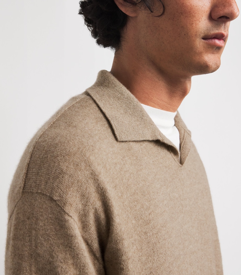Franz Cashmere Polo Sweater TAUPE Image 5