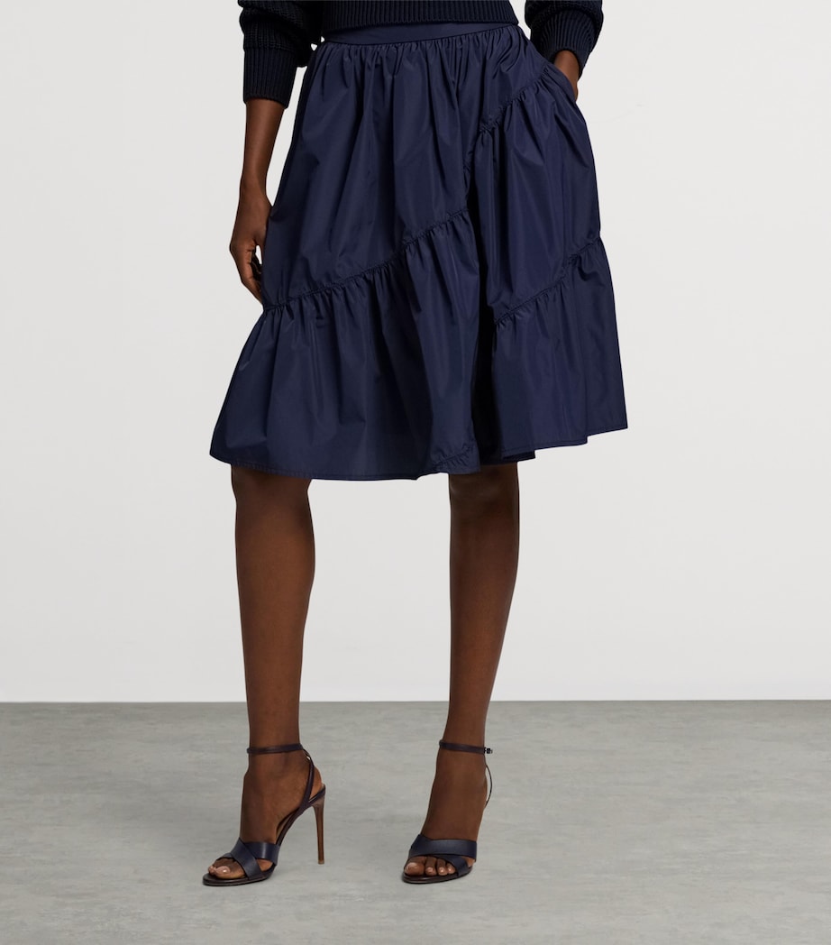 Taffeta Kyle Midi Skirt NAVY-410 Image 9
