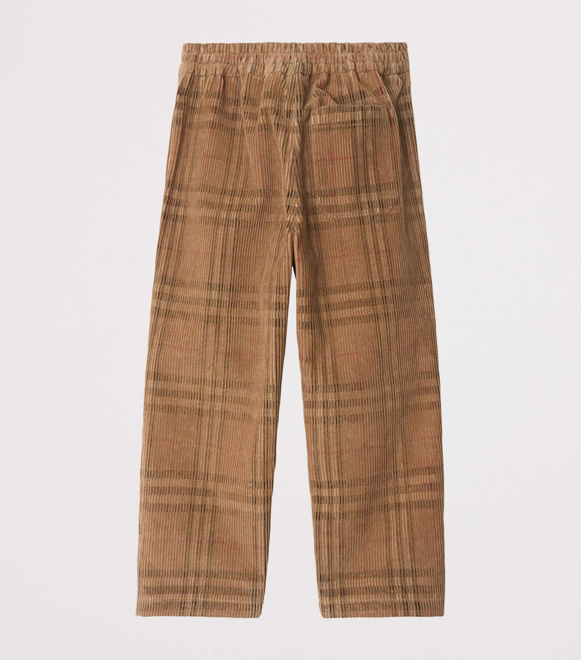 Burberry Kids Corduroy Check Trousers (3-12 Years) Archive Beige Ip Chk Image 2