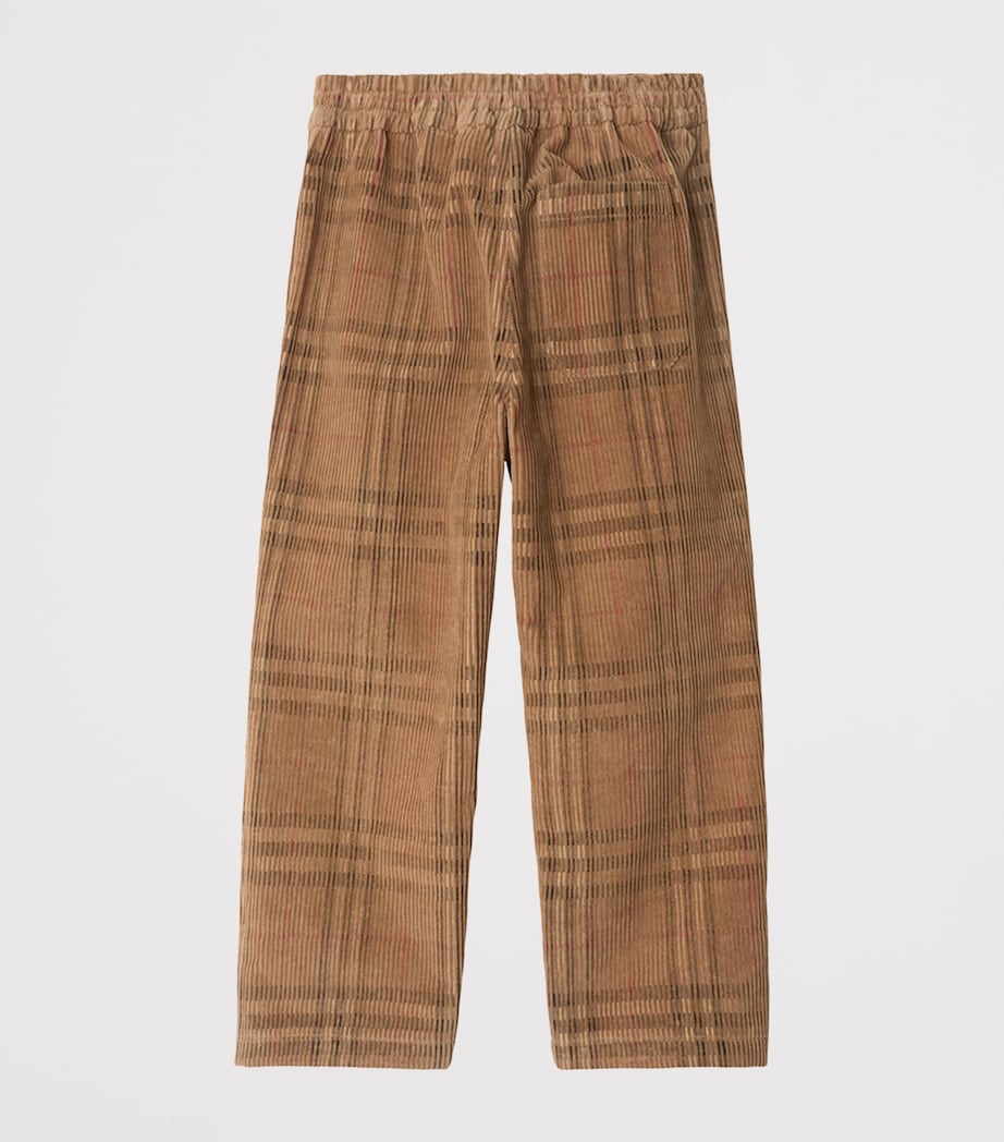 Corduroy Check Trousers (3-12 Years) ARCHIVE BEIGE IP CHK Image 2