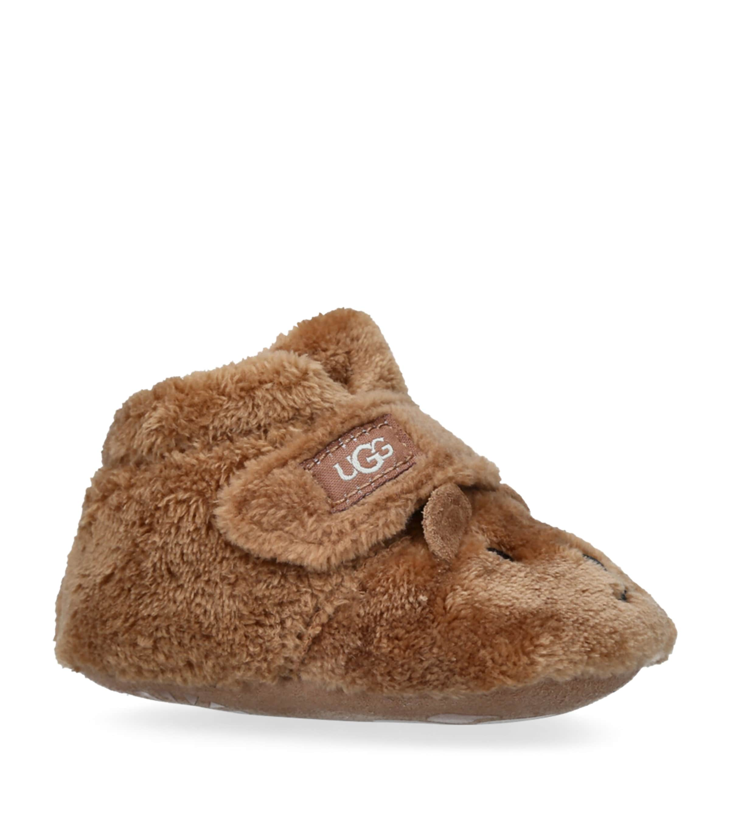 Ugg Kids' Bixbee Lovie Bear Booties In Brown