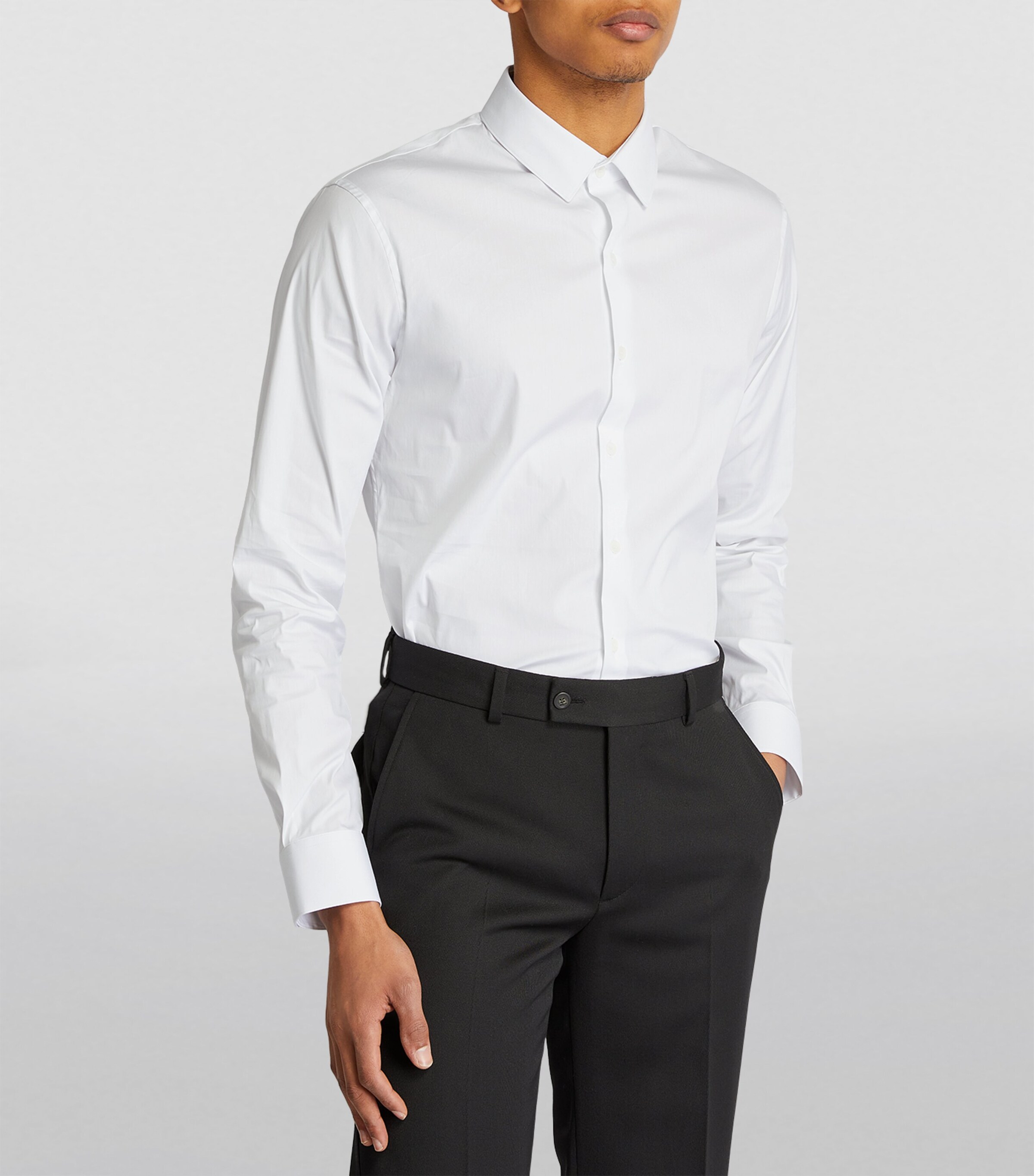 Cotton Oxford Shirt WHITE Image 3