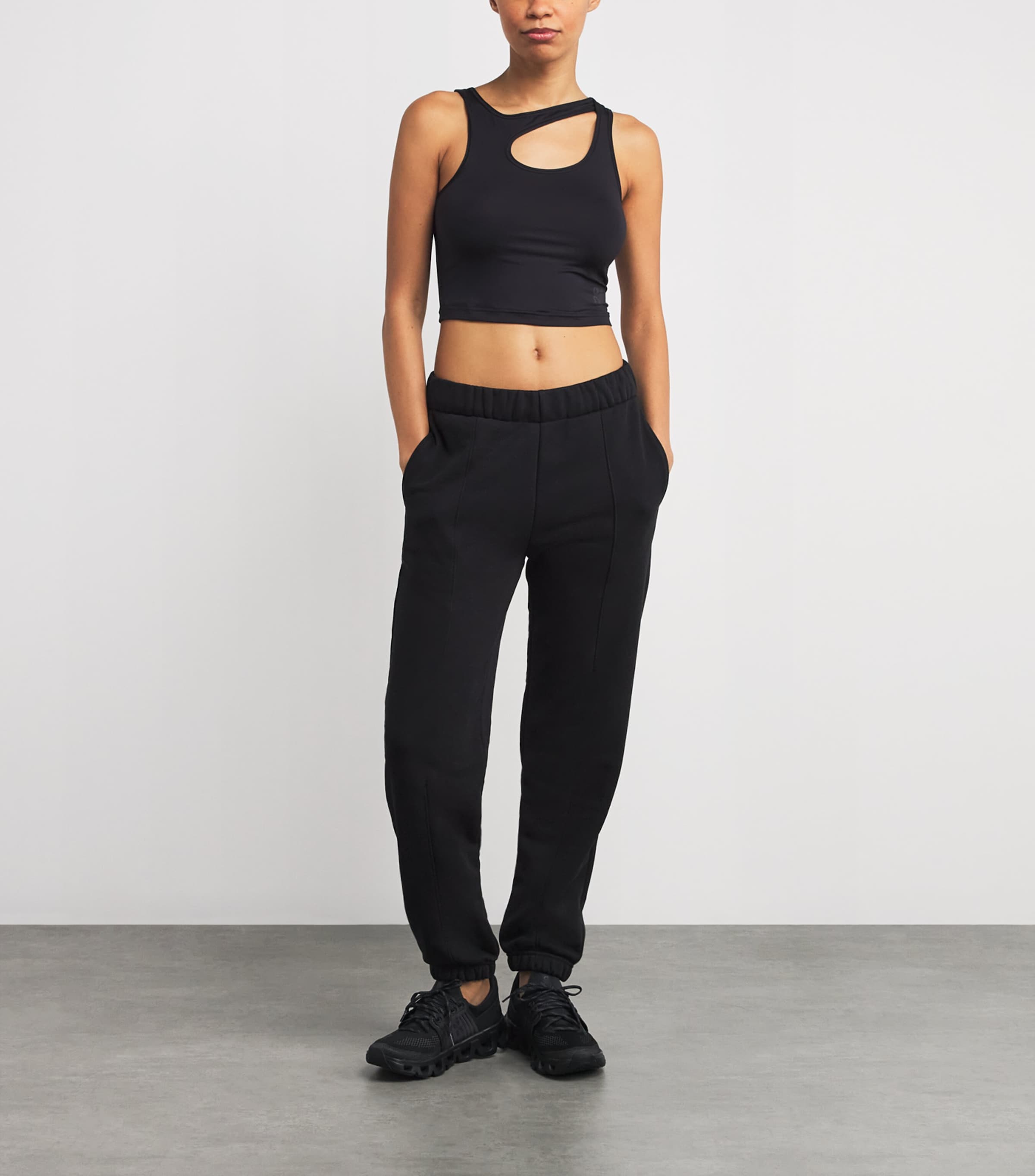 Organic Cotton-Blend Club Sweatpants BLACK Image 2