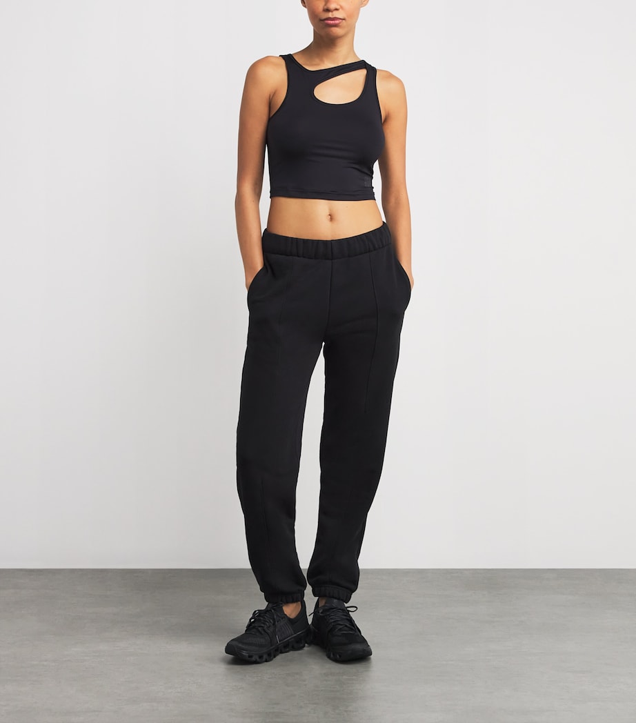 Organic Cotton-Blend Club Sweatpants BLACK Image 2