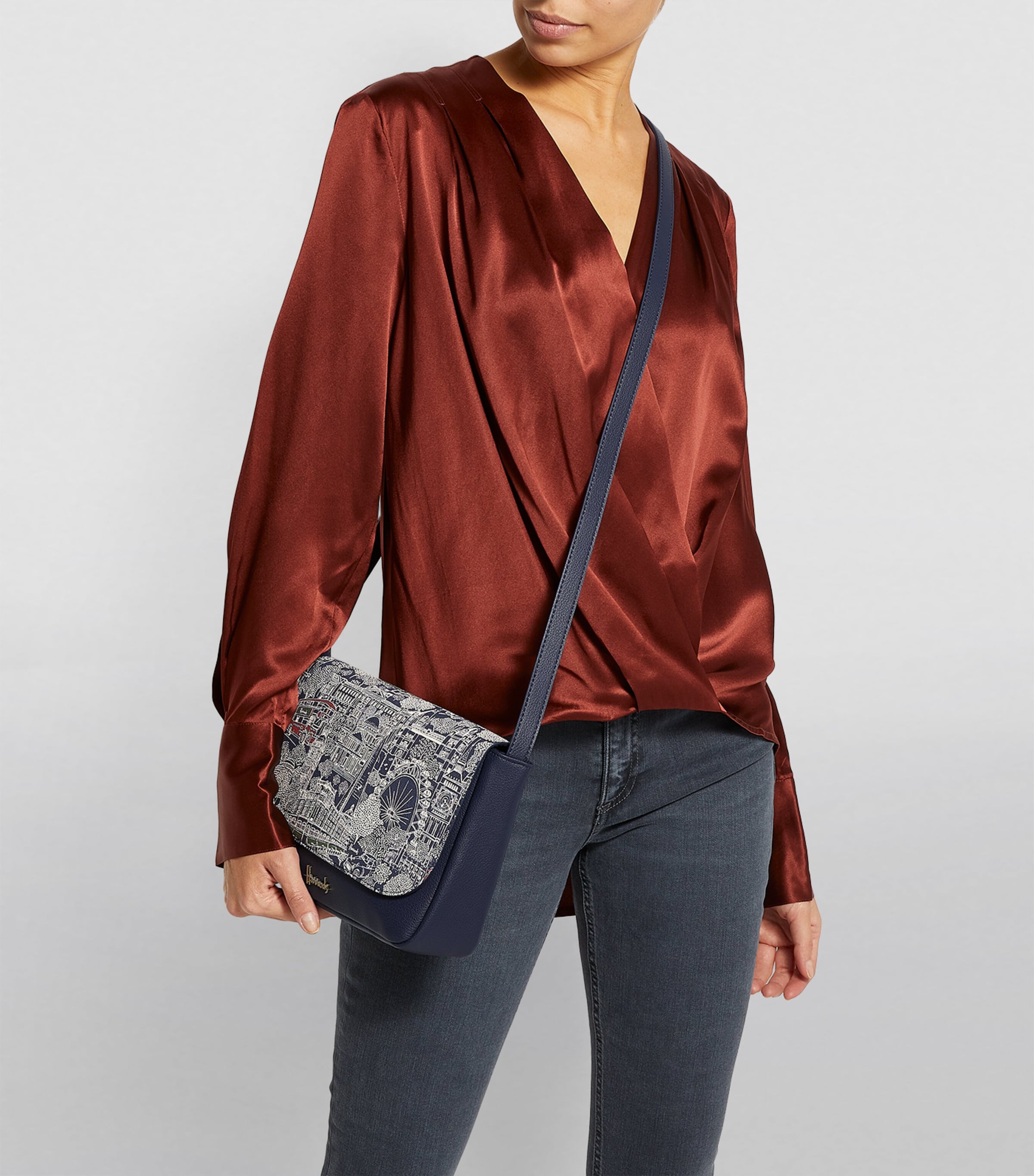 Harrods Blue Landmarks Crossbody Bag | Harrods US