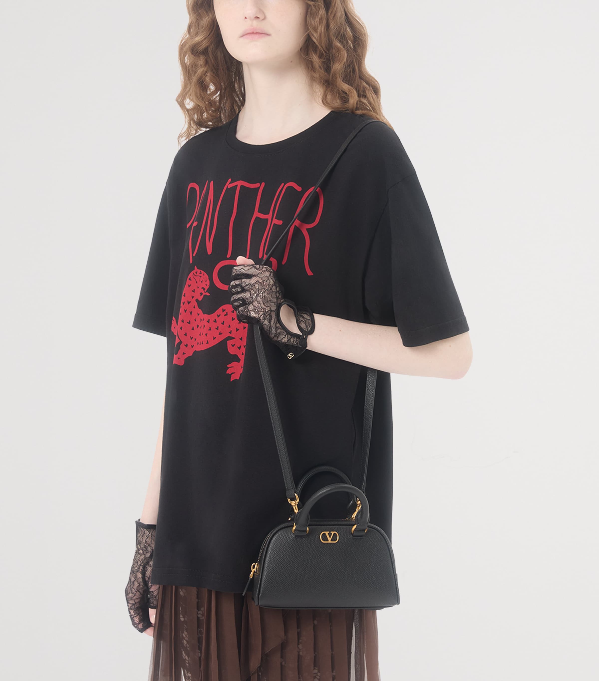 Mini Grained Leather VLogo Signature Top-Handle Bag 0NO Image 7