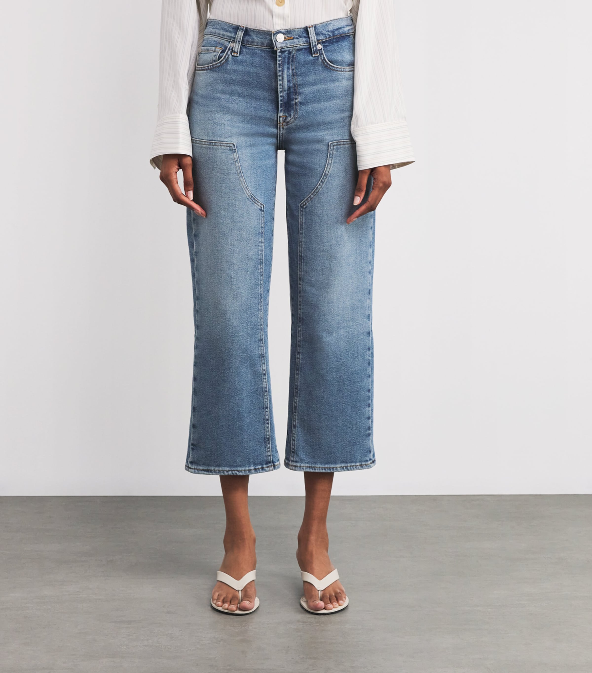Cropped Alexa Straight Jeans U71BD FANCY Image 3