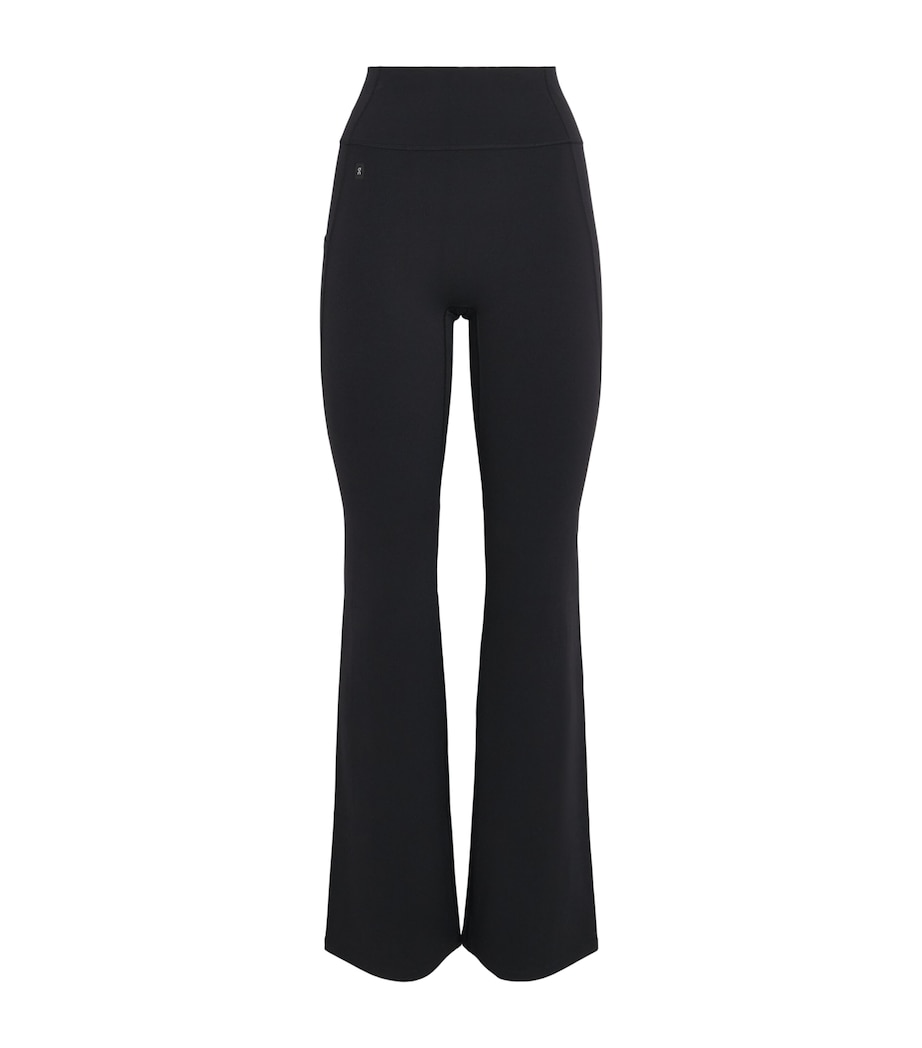 On Womens Studio Flared Leggings Black Image 1