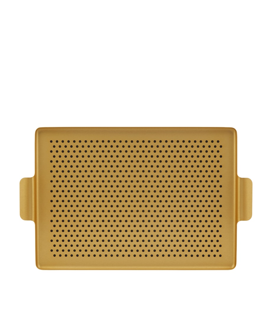 Kaymet Pressed Tray (42cm x 30cm) Gold Image 2