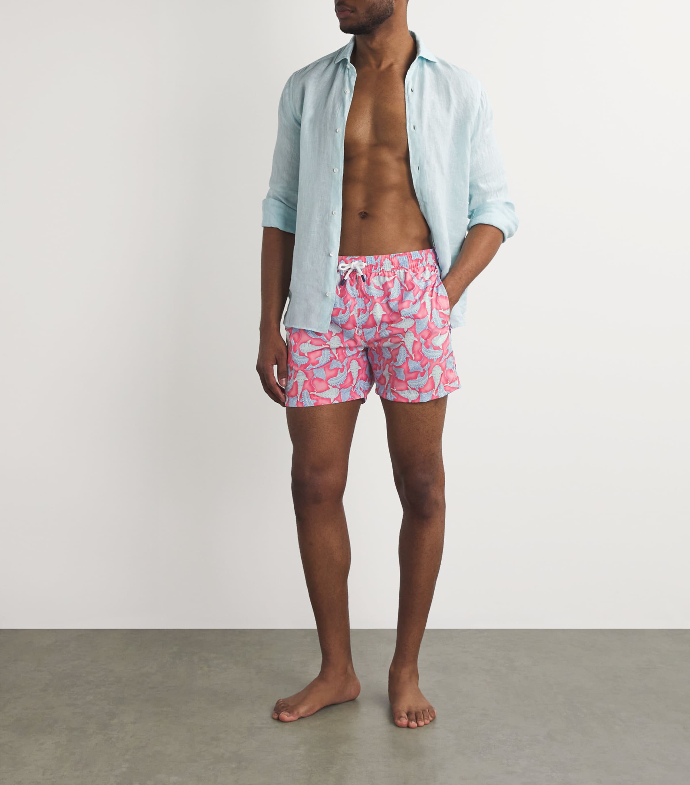 Printed Madeira Swim Shorts F41/36 PINK Image 2