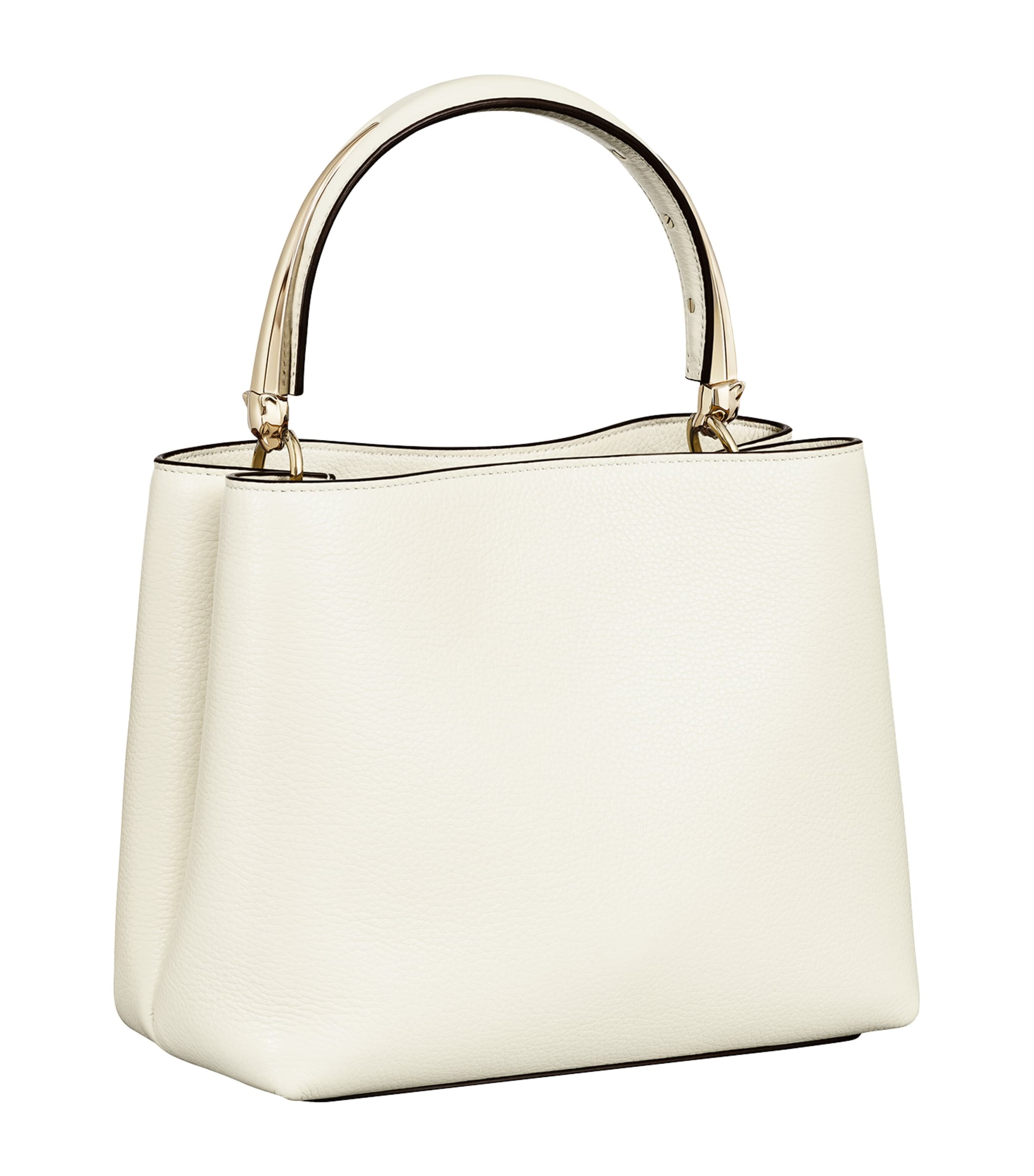 Small Leather Panthère de Cartier Top-Handle Bag WHITE Image 1