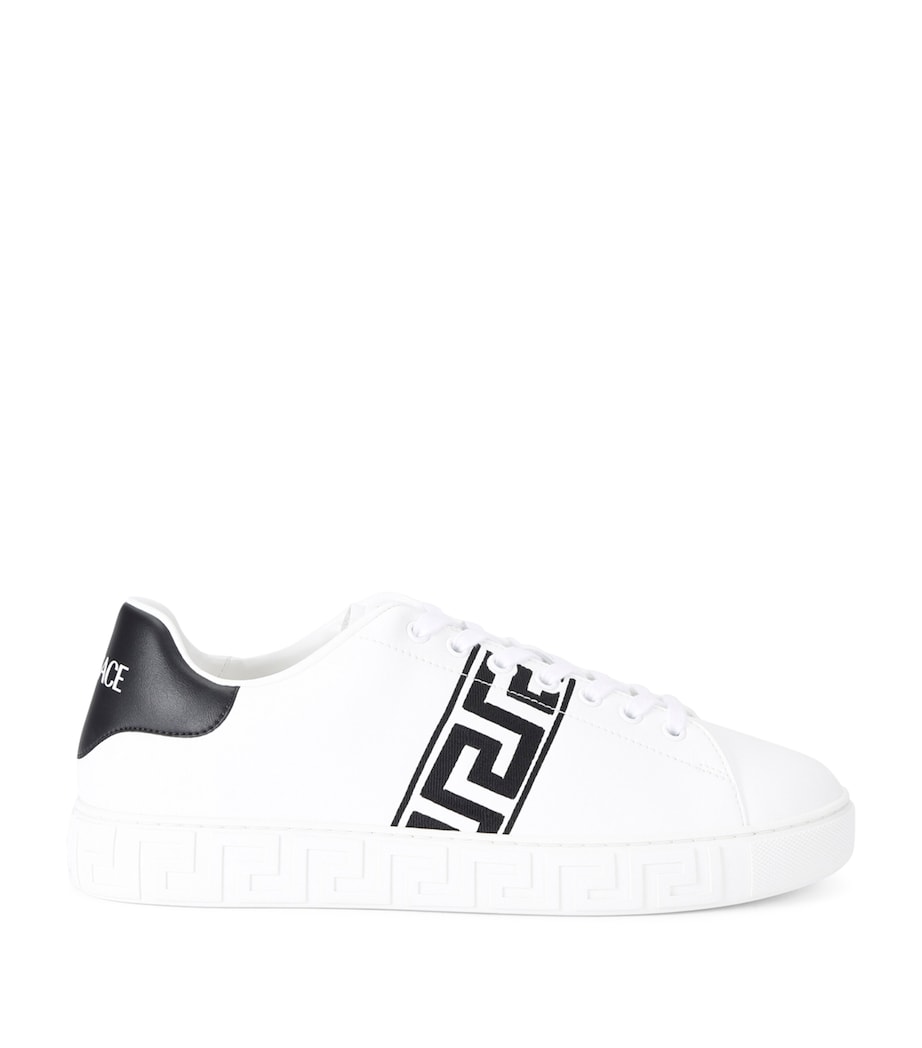 Versace Low-Top Responsible Grecco Sneakers White/blk Image 1