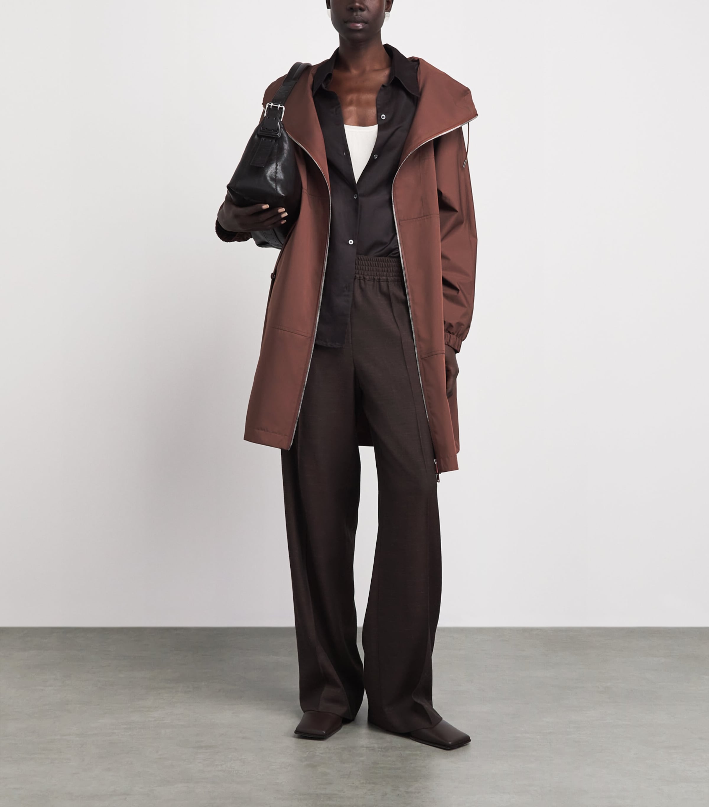 Yves Salomon Womens Waterproof Hooded Parka Image 2