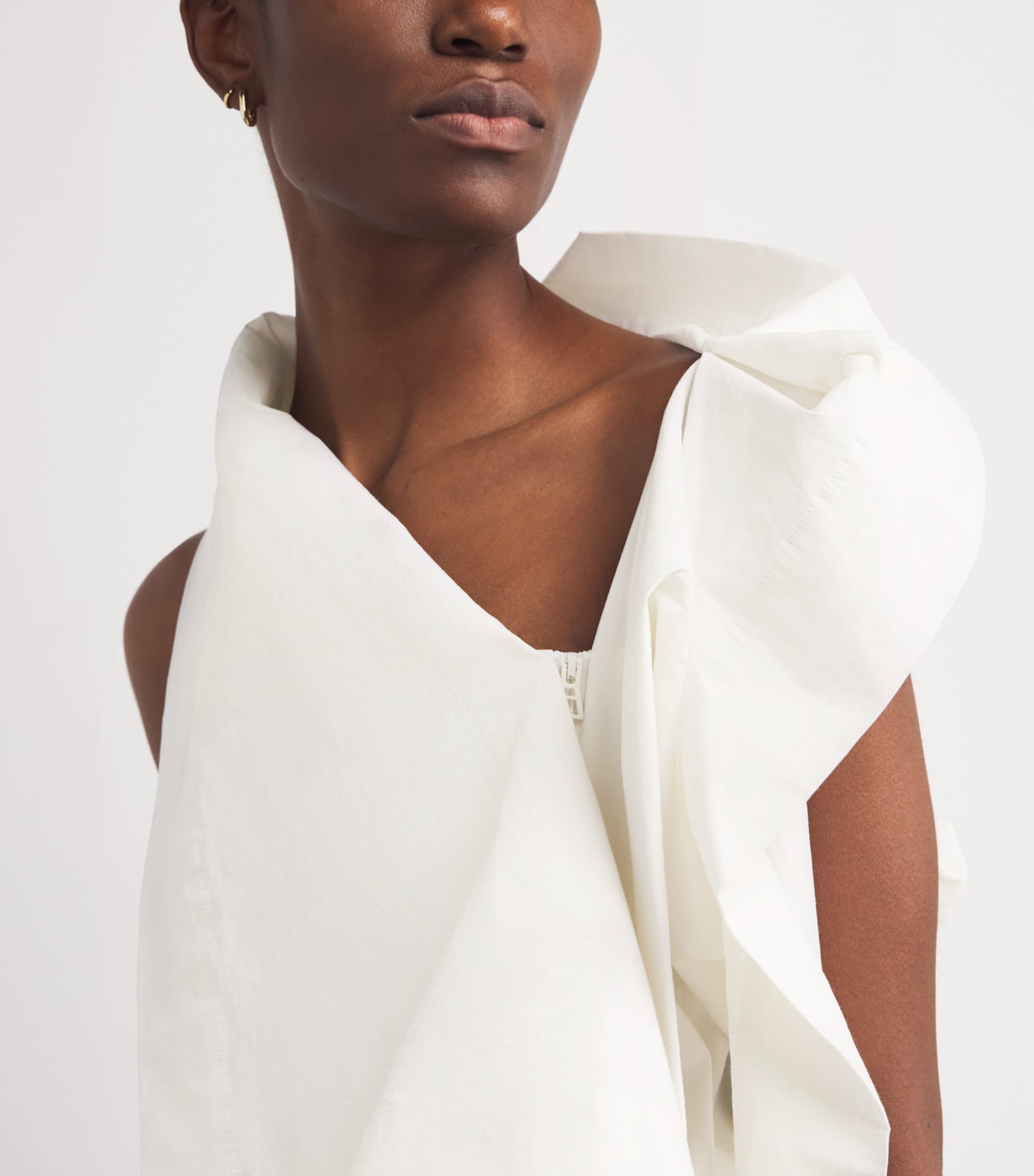 Collapsing Sculpture Tunic Top OFF-WHITE Image 4