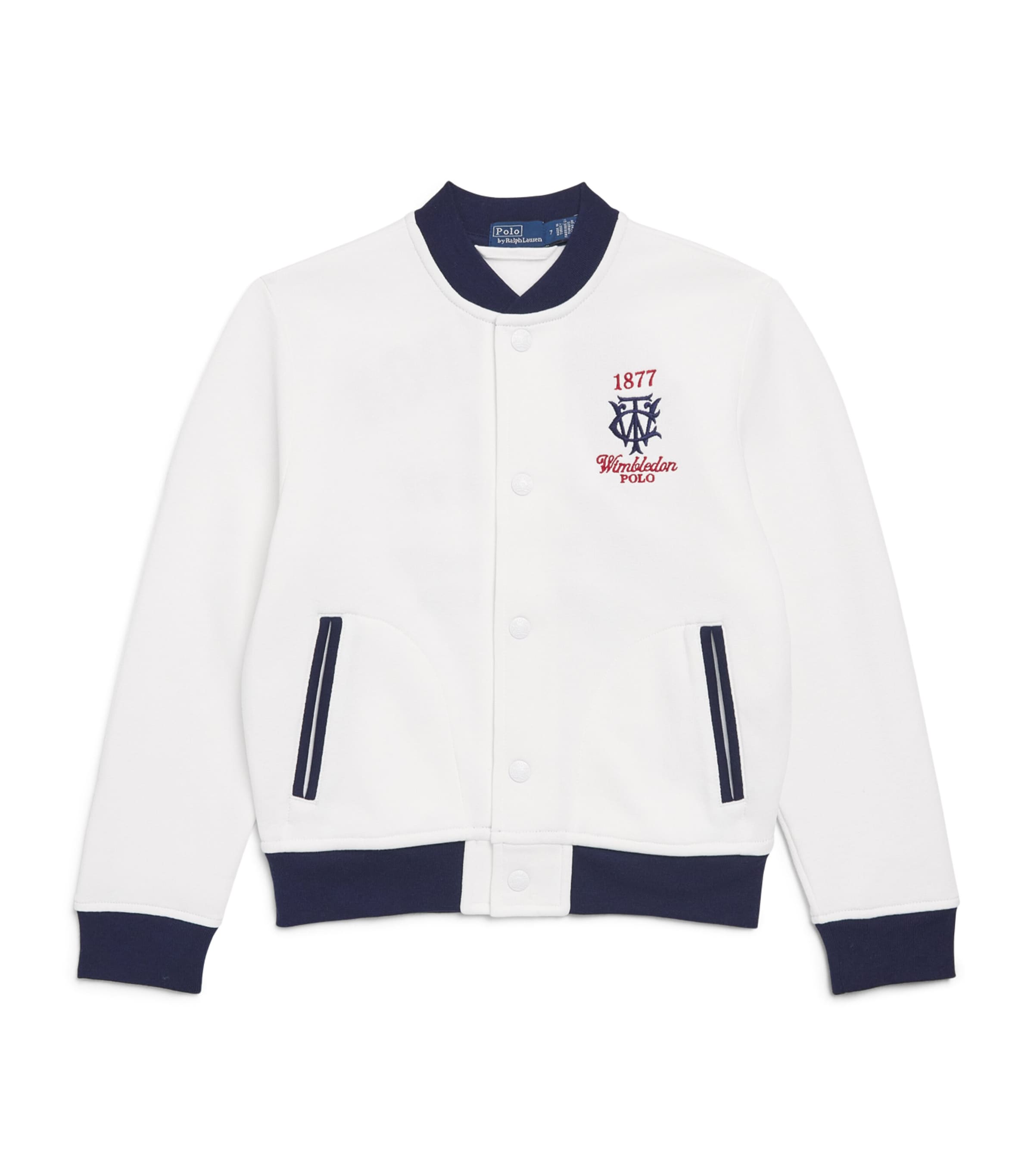 Ralph Lauren Kids RL KNIT BOMBER JKT White Image 1