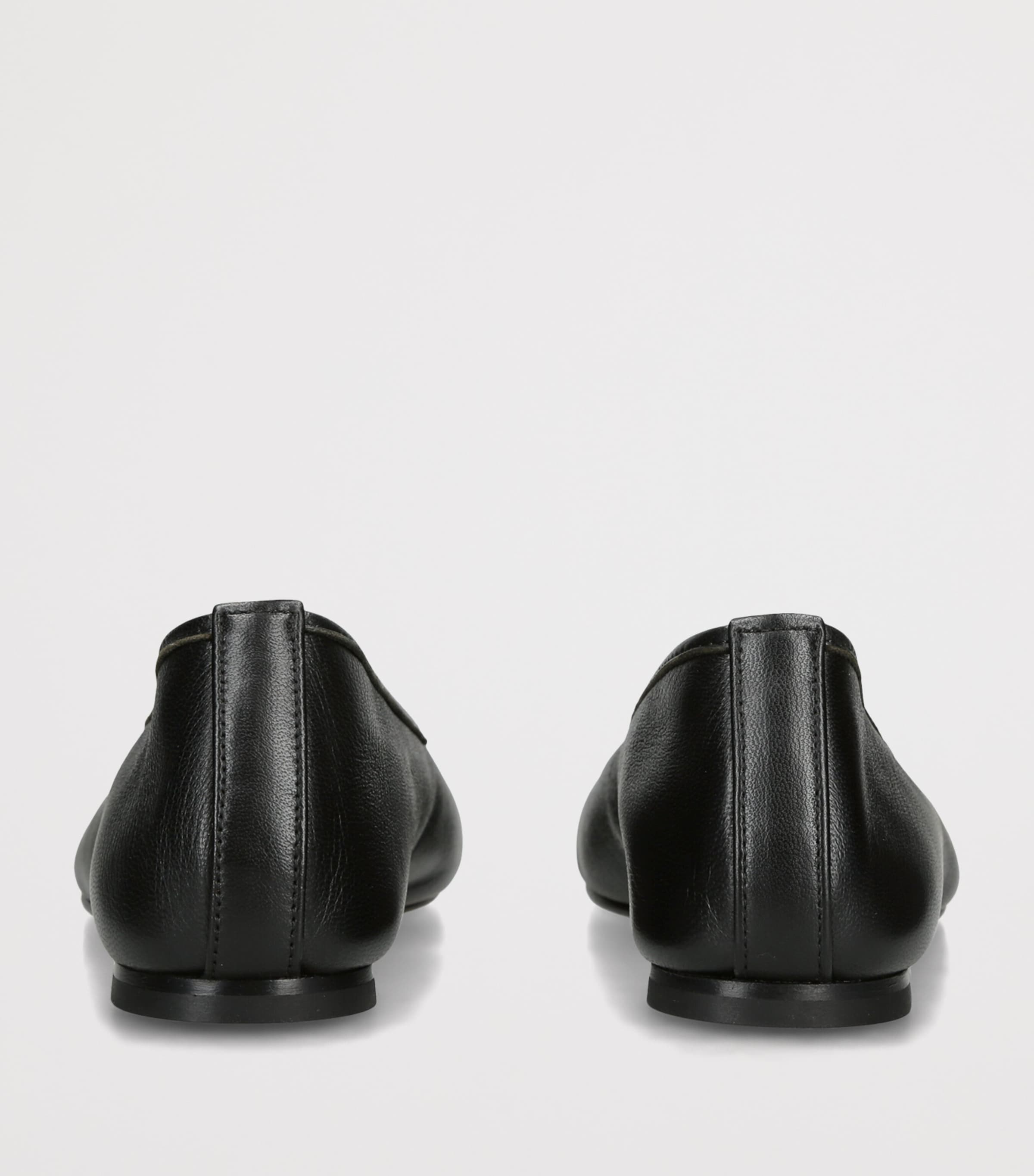 Dear Frances Leather Balla Ballet Flats Black Image 2