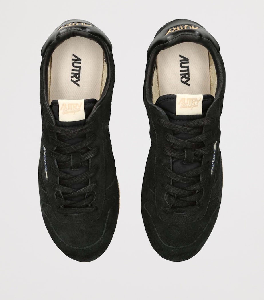 Suede Windspin Low-Top Sneakers BLACK Image 4