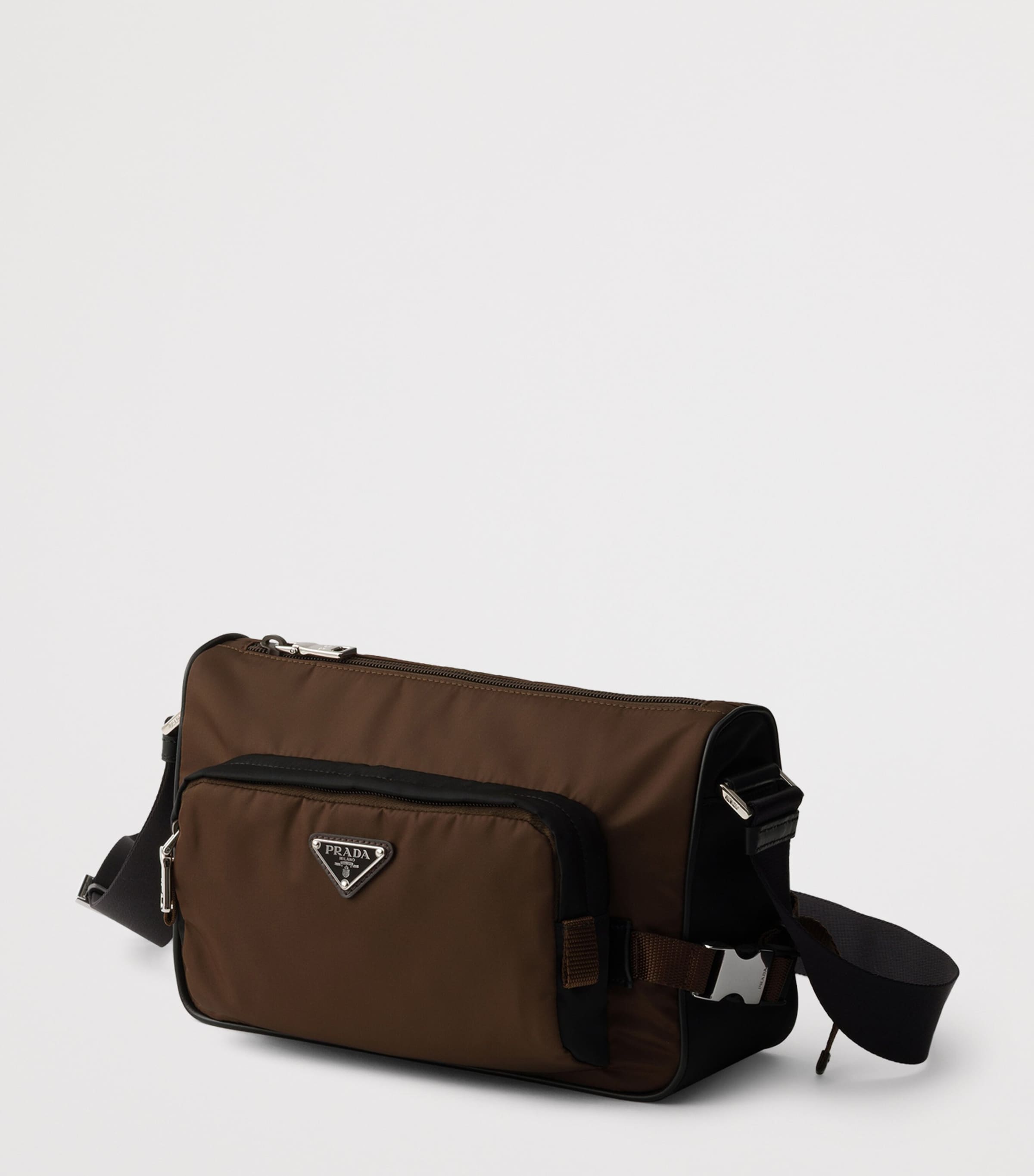 Prada Re-Nylon and Leather Shoulder Bag Image 2