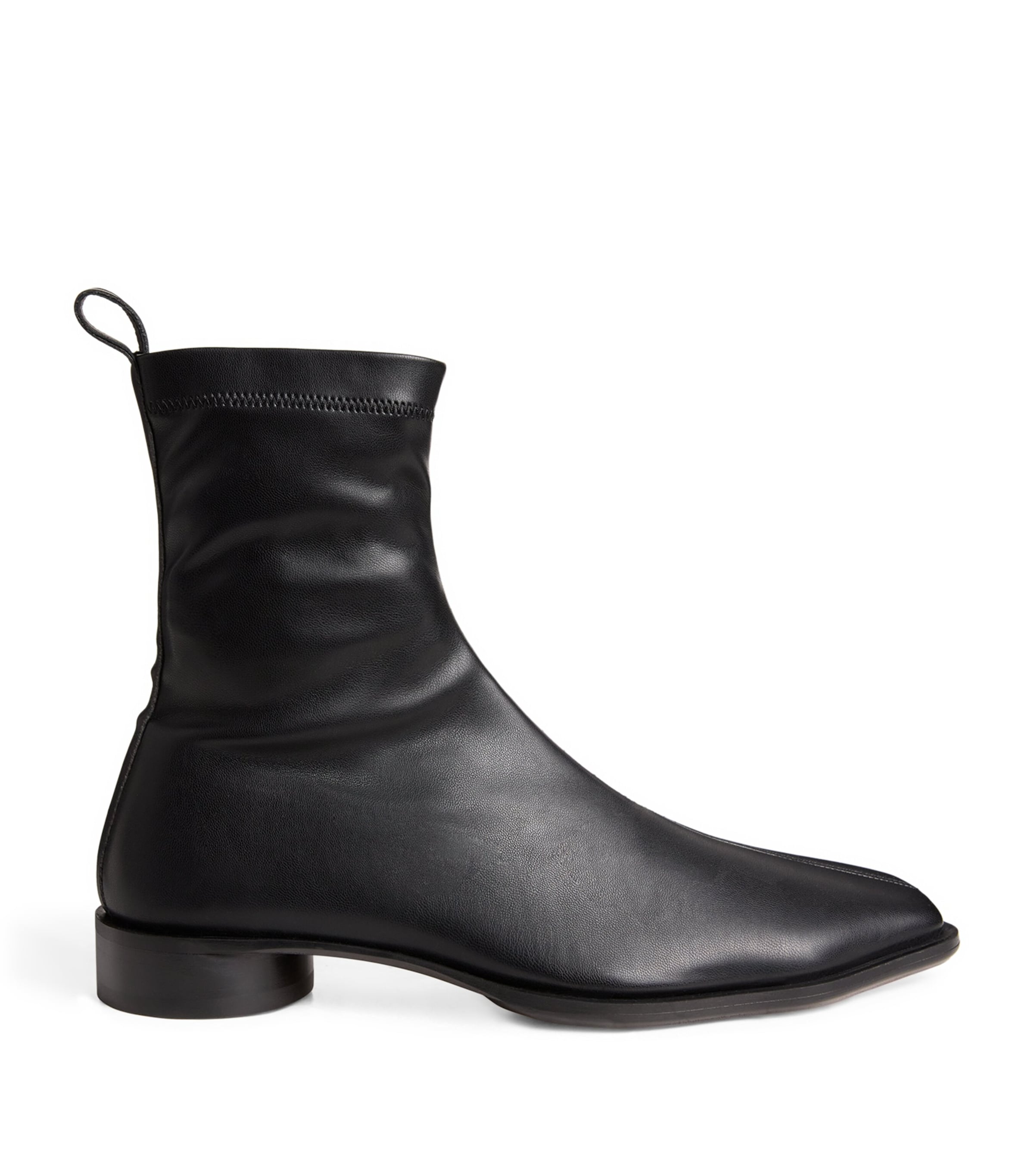 Mm6 Maison Margiela Anatomic Ankle Boots In Black