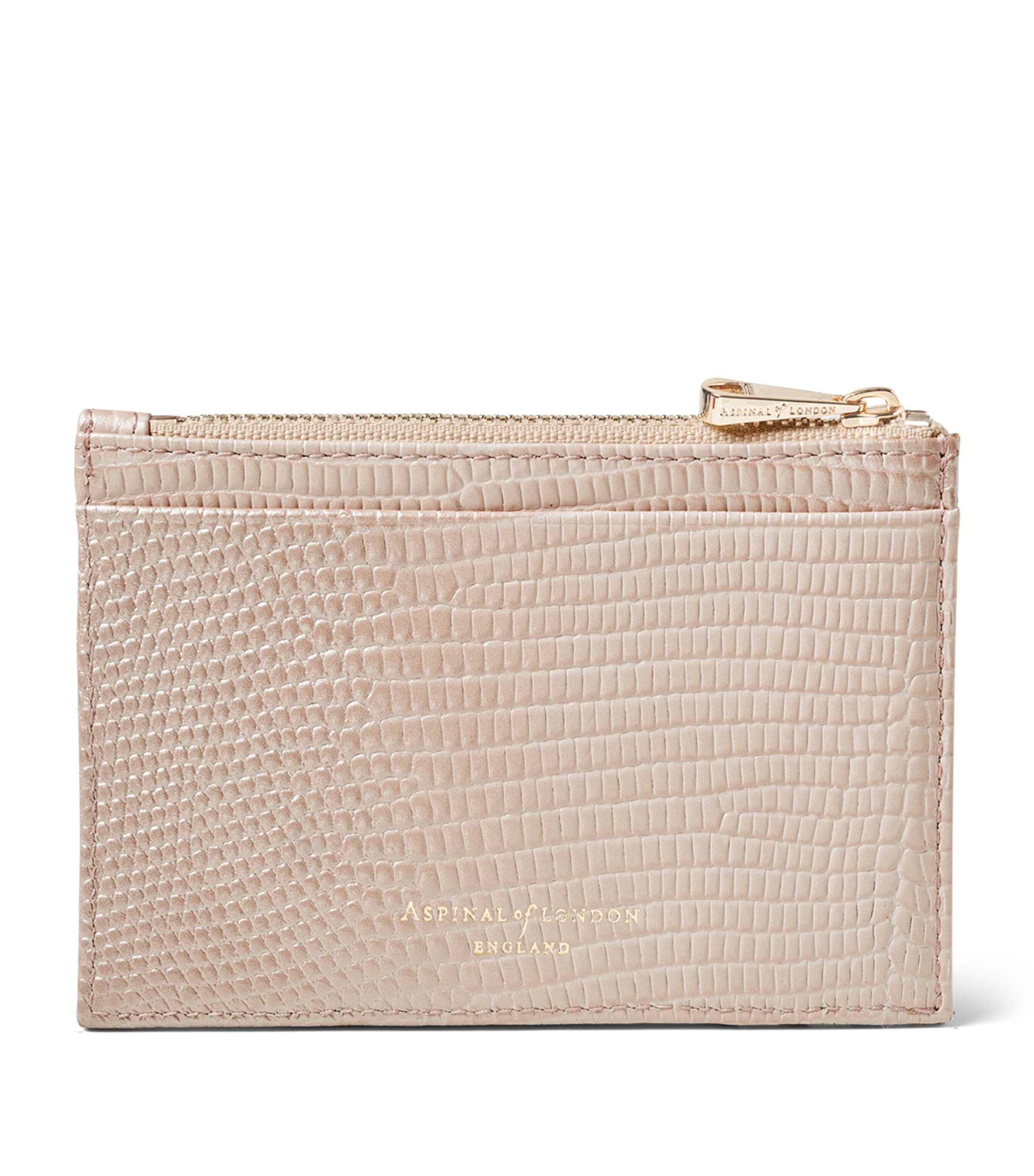 Leather Zipped Cardholder OYSTER Image 2