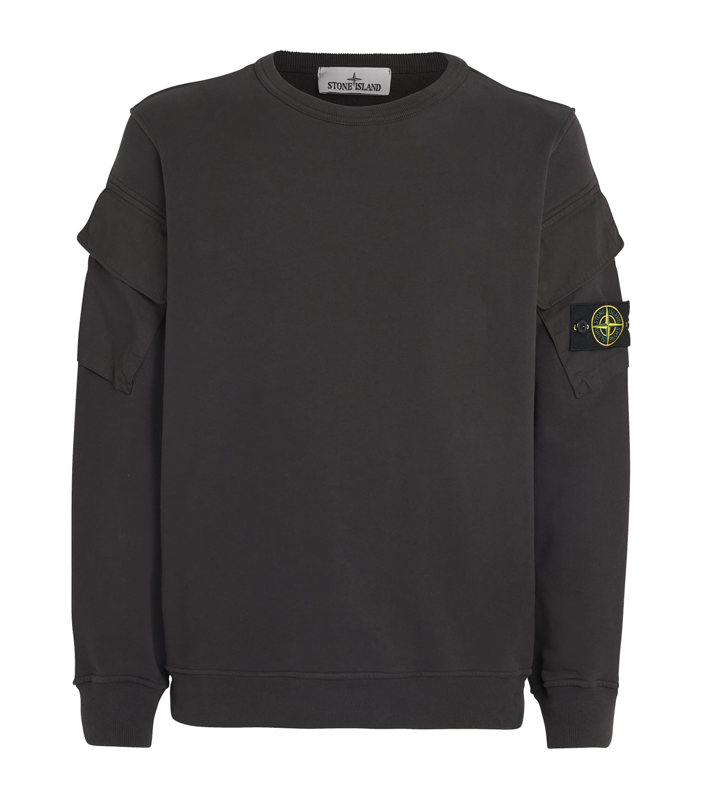 スウェット・トレーナー Stone  Organic cotton sweatshirt Stone Island organic-cotton Jersey Sweatshirt | Black | FARFETCH