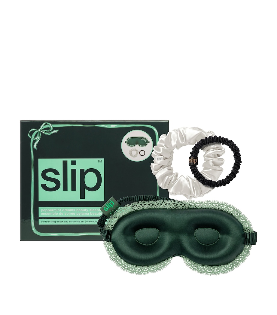 Mulberry Silk Contour Sleep Mask PEPPERMINT DREAMS Image 1
