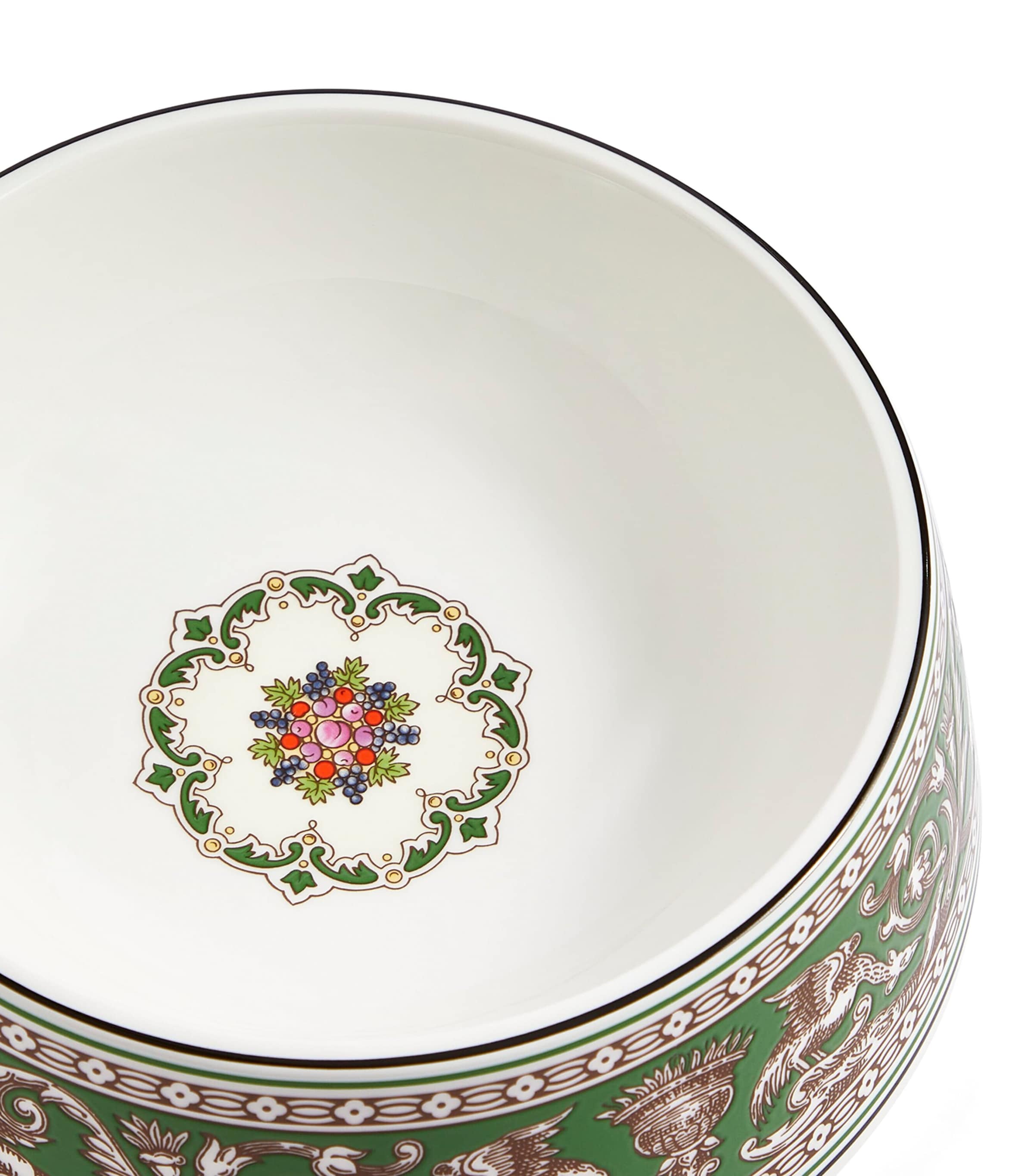 Bone China Florentine Pet Bowl (21cm) GREEN Image 3