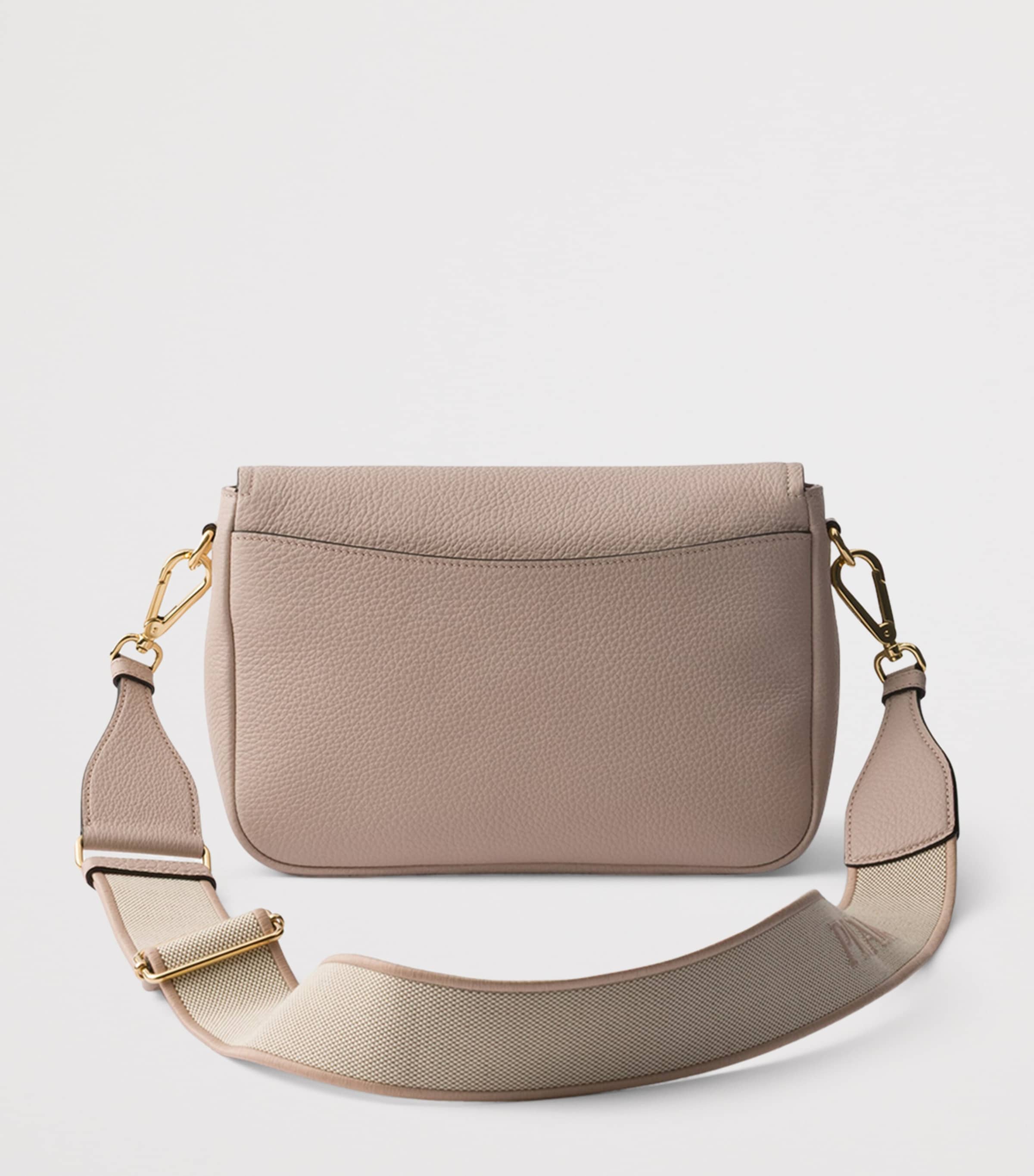 Prada Grained Leather Shoulder Bag Powder Image 6