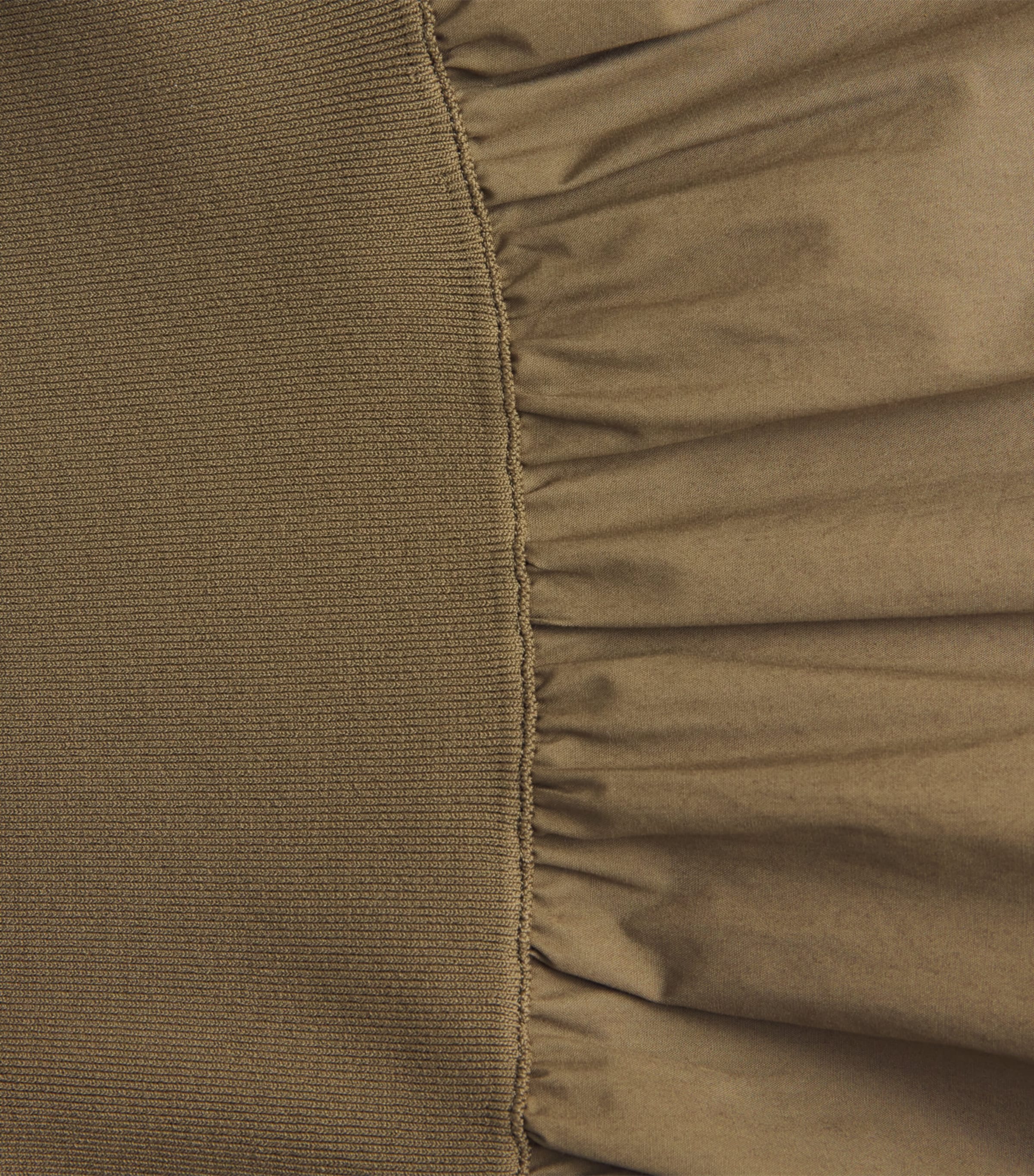 ME+EM Womens Mixed Media Maxi Skirt Olive Green Image 6
