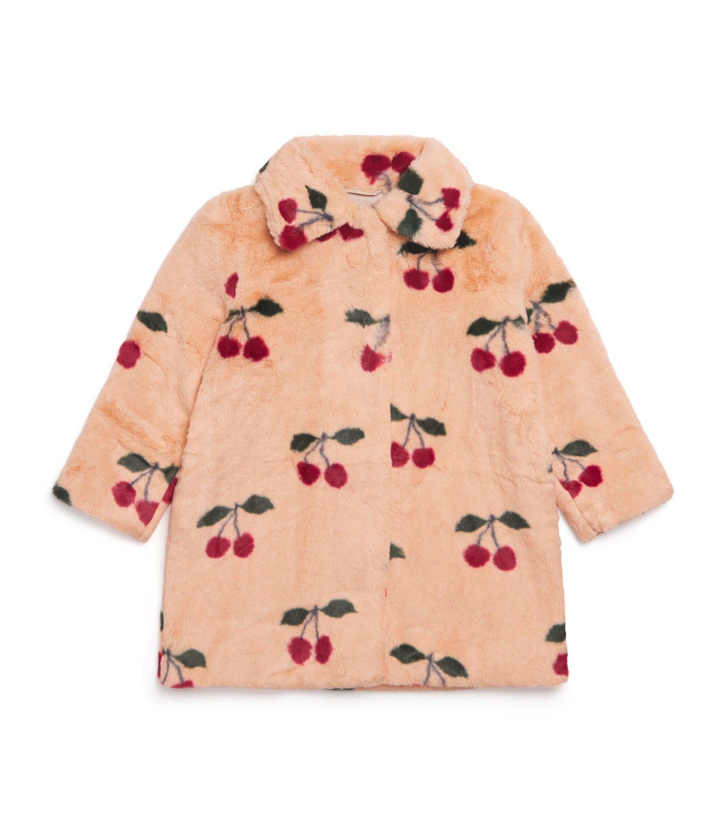 Konges Slojd Fuzzie Coat In Orange