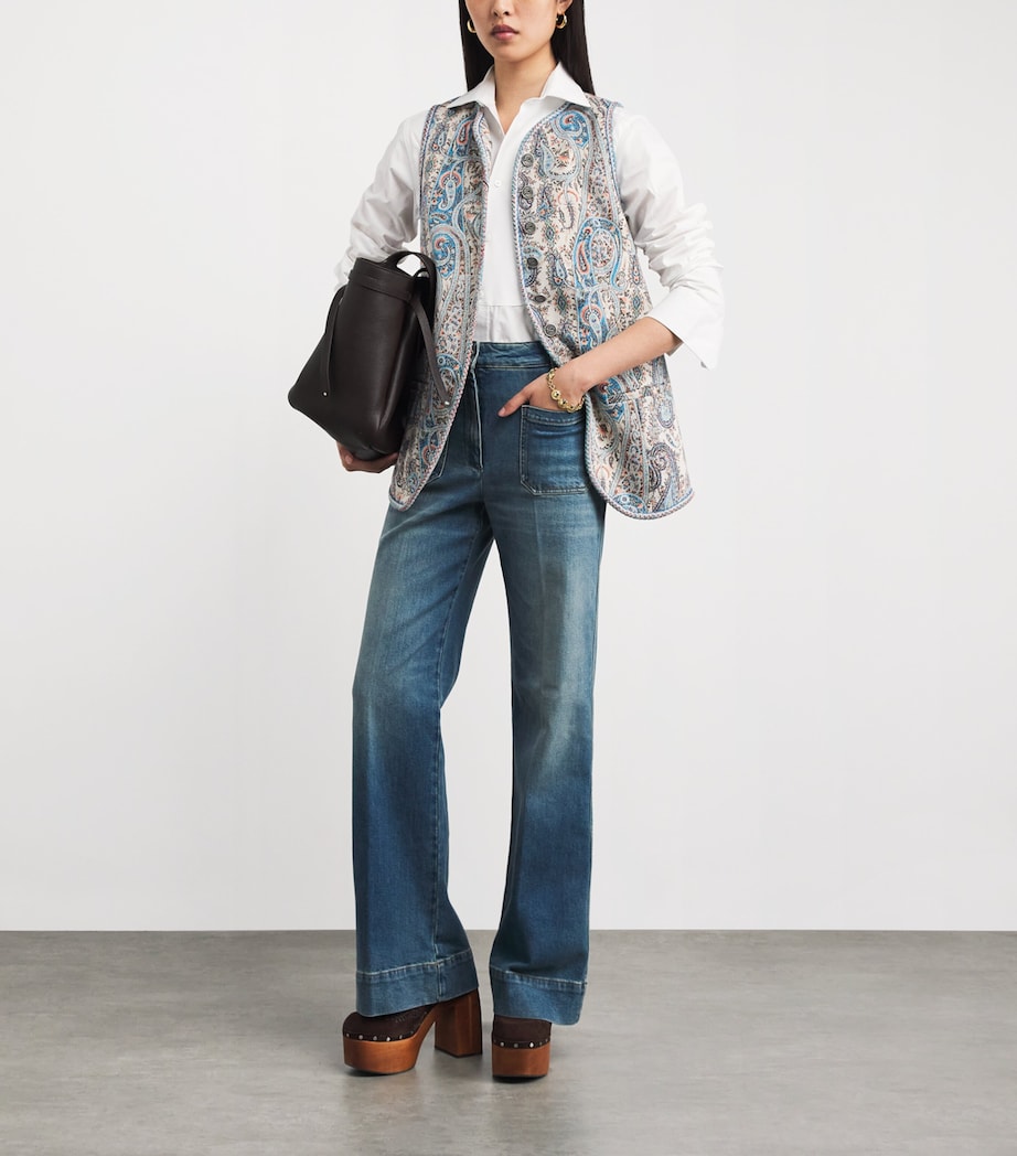 Paisley Single-Breasted Waistcoat S9880 Image 2