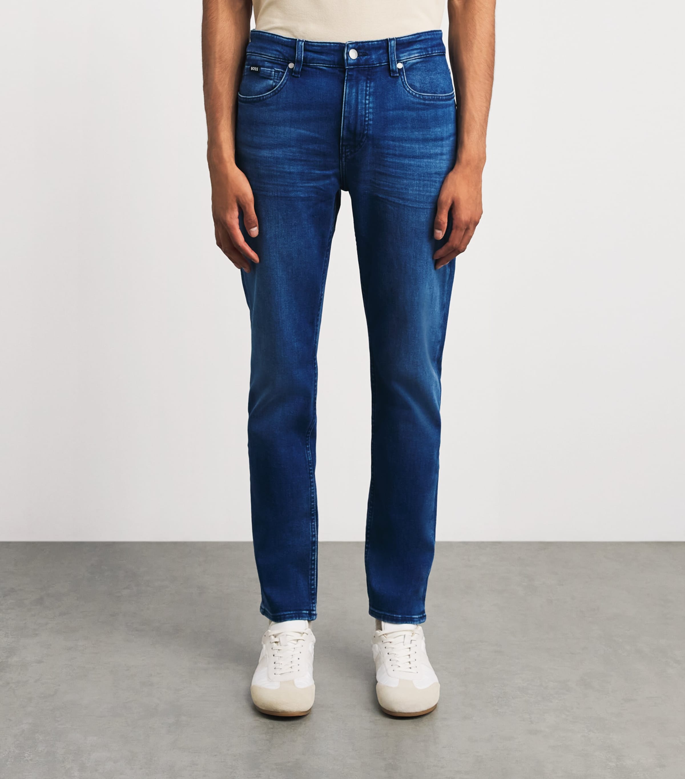BOSS Mens Delaware Slim Jeans Medium Blue Image 4