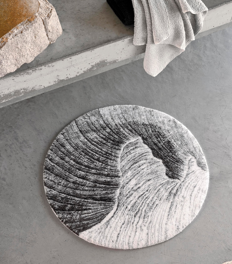 Abyss & Habidecor Yoji Bath Mat (90cm) Silver Image 2