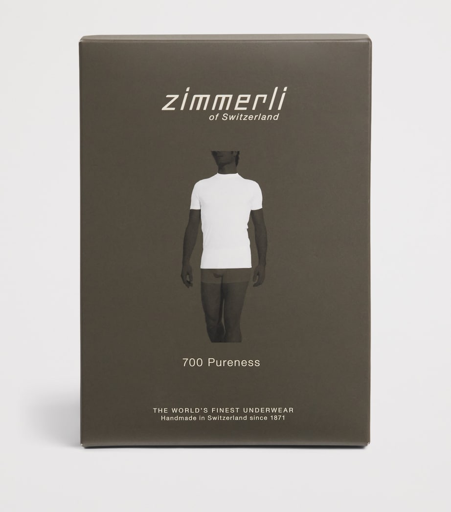 Zimmerli Mens Stretch-Modal Pureness T-Shirt Sky Blue Image 4