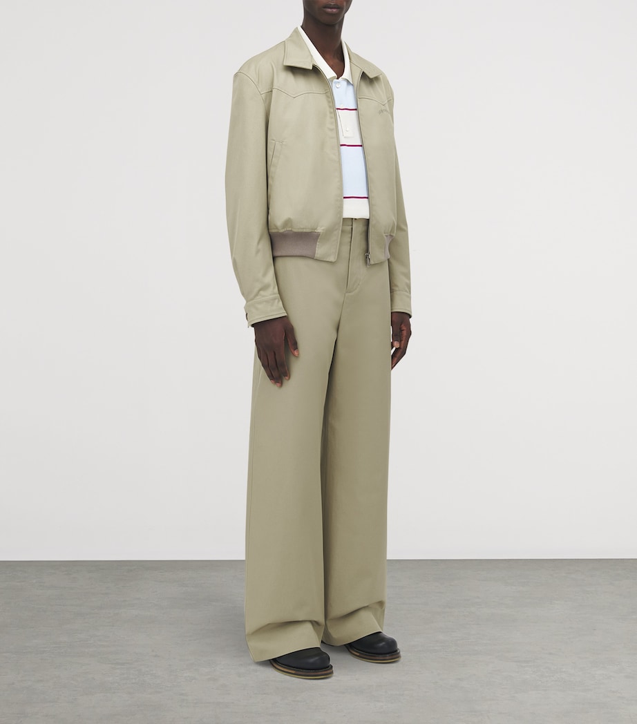 Cotton Cropped Harrington Jacket 2001 Image 3