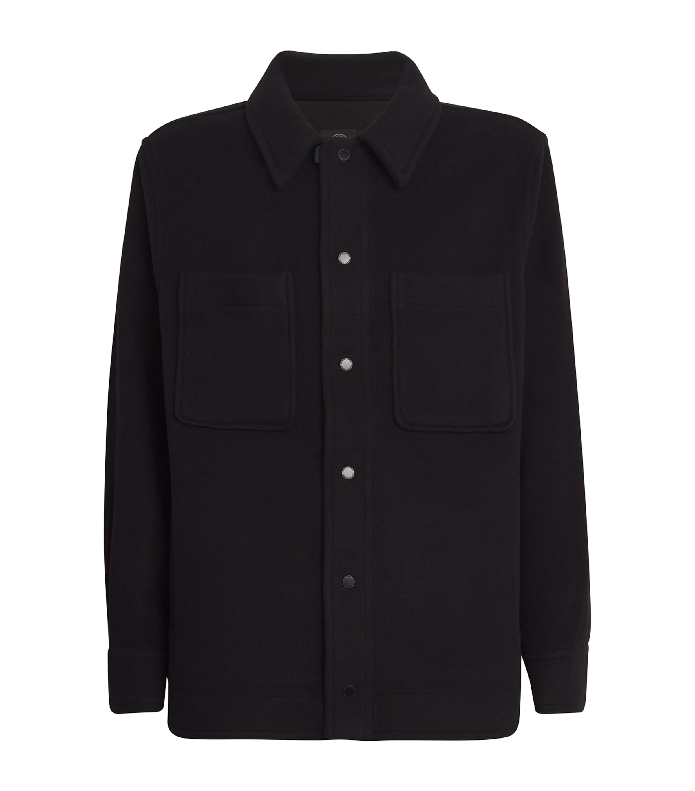 Canada Goose Melton Wool Balas Overshirt In Black