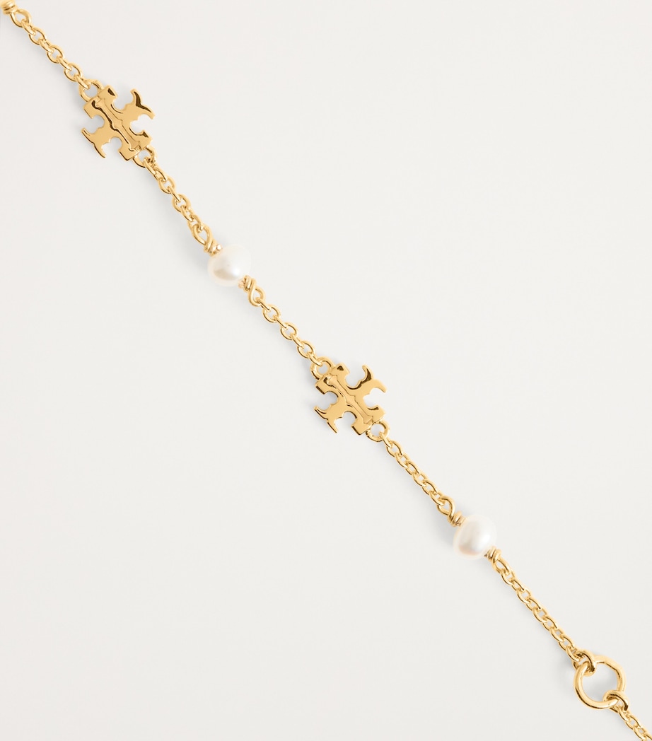 Kira Pearl Chain Bracelet TORY GOLD / PEARL Image 3