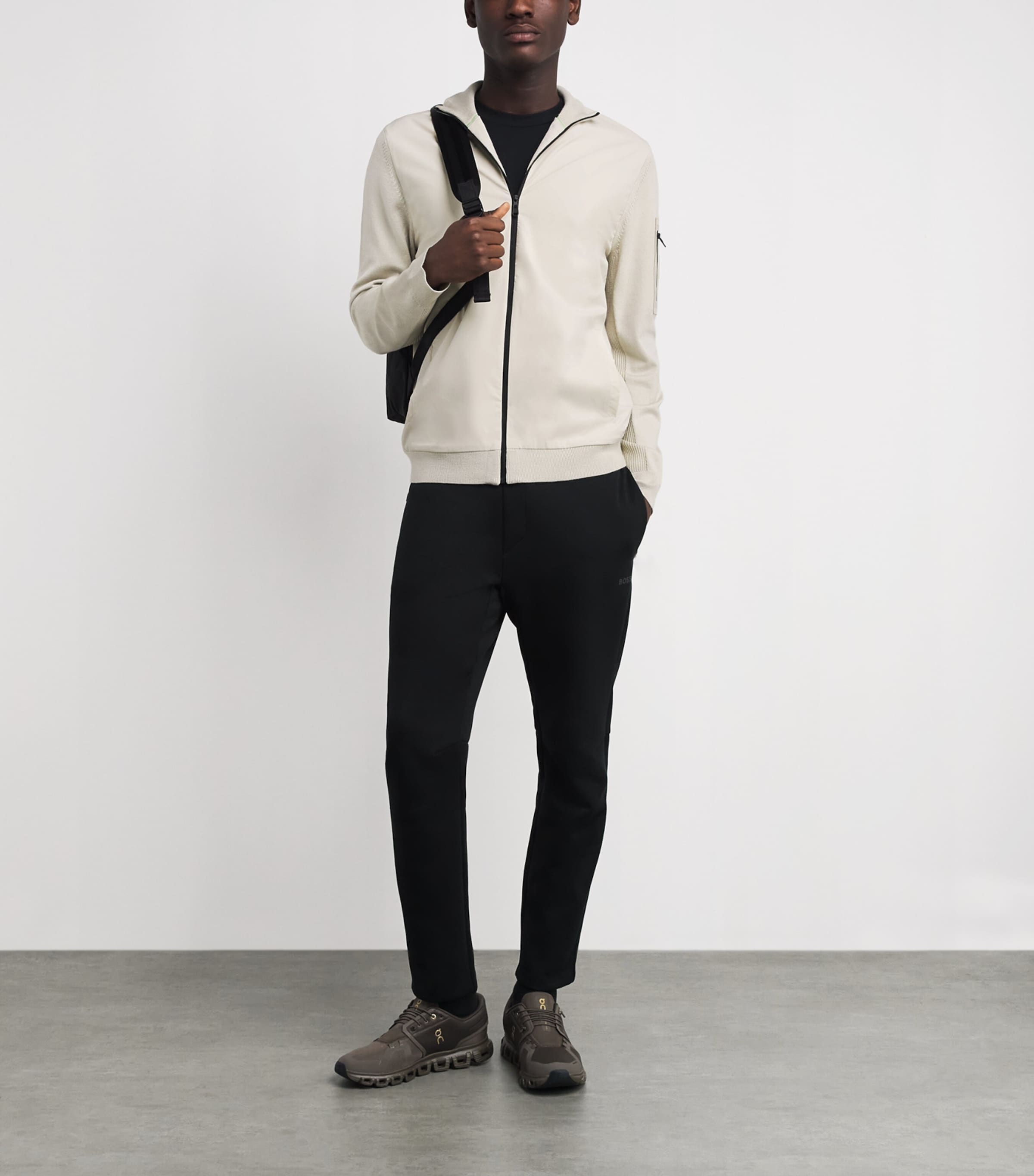 BOSS Mens Water-Repellent Blouson Jacket Light Image 2